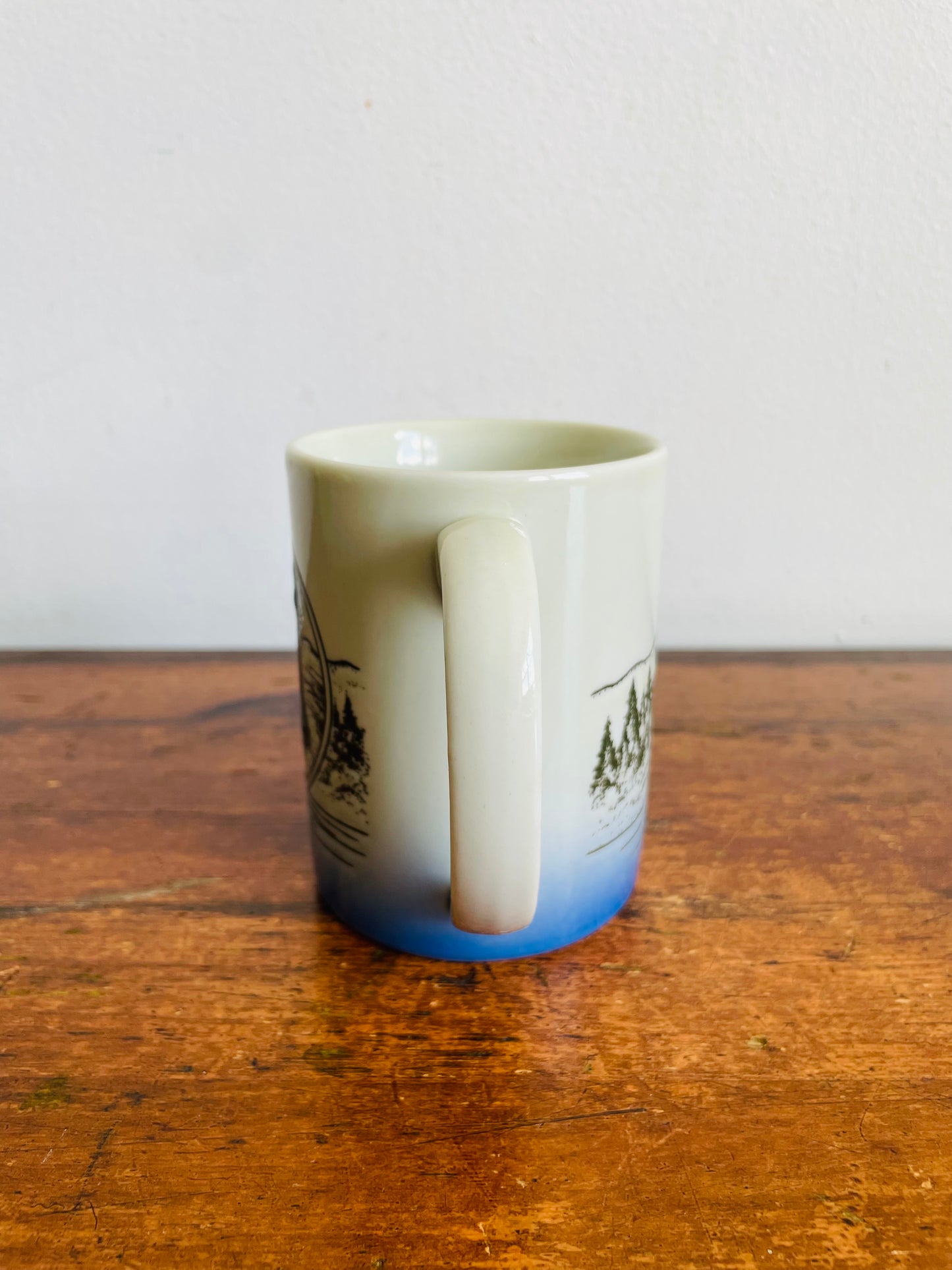 Vintage Jumping Trout Fish in Lake & Nature Mug - Otagiri Style