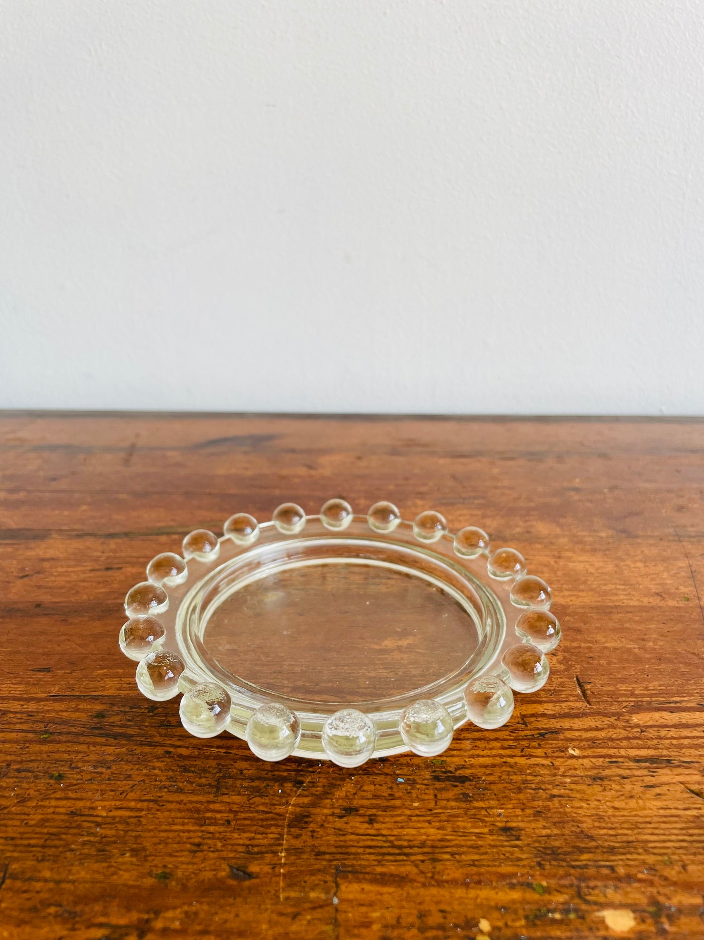 Imperial Glass Ohio Candlewick Clear Glass Dish - Great for Trinkets, Jewellery, Keys, Candle, Sage, Etc.!