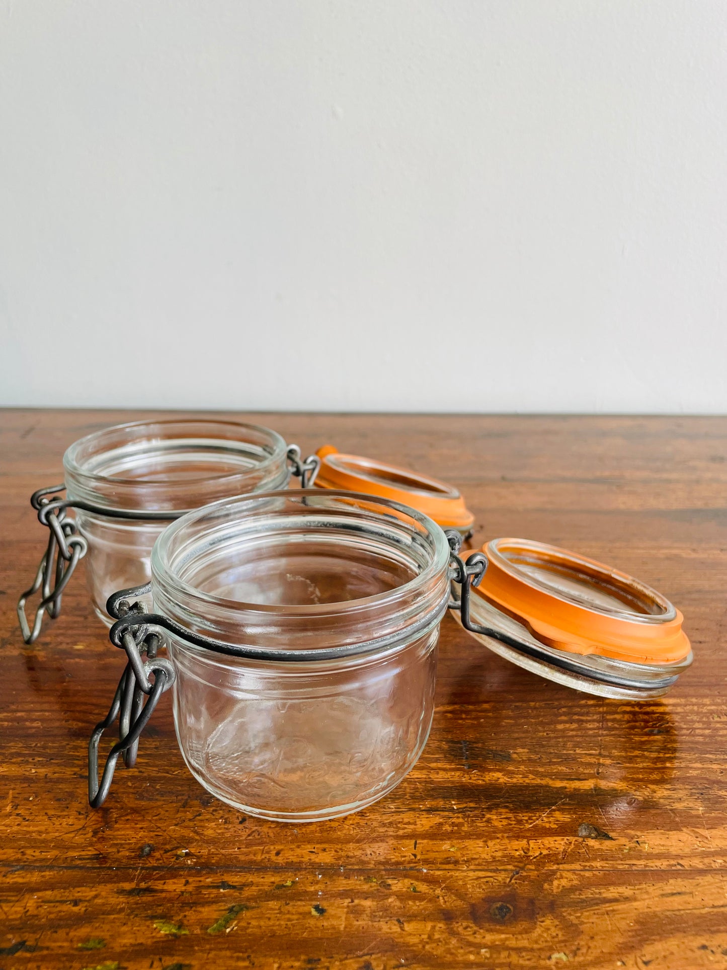 Le Parfait Super Glass Jar with Hinged Locking Lid that Seals - 200 ml - Made in France - Set of 2 Jars