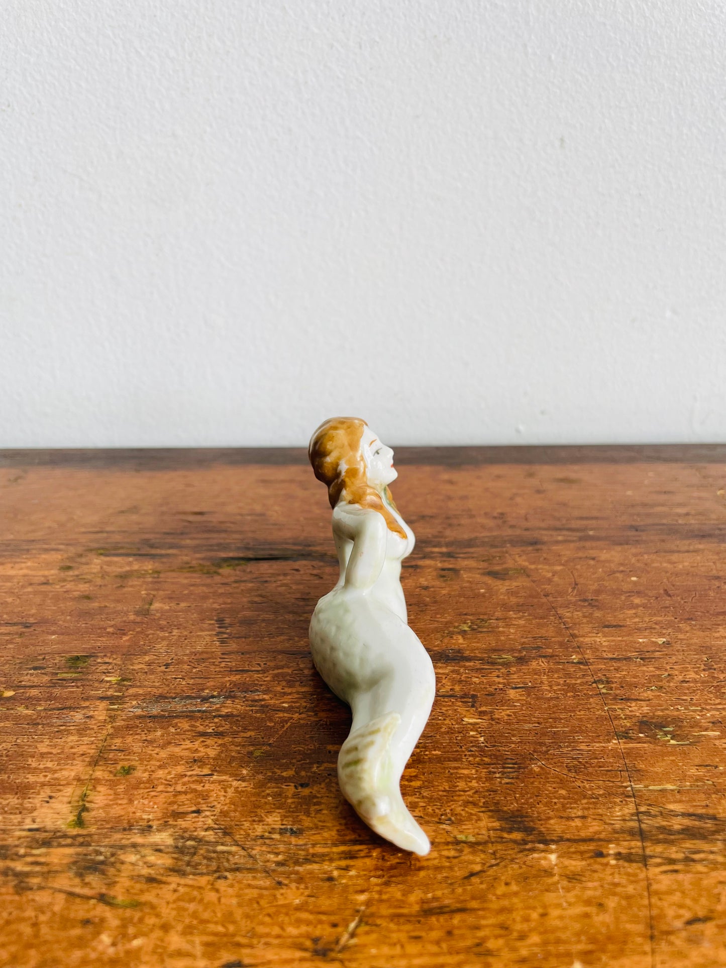 Vintage Reclining Mermaid Figurine - Made in Japan