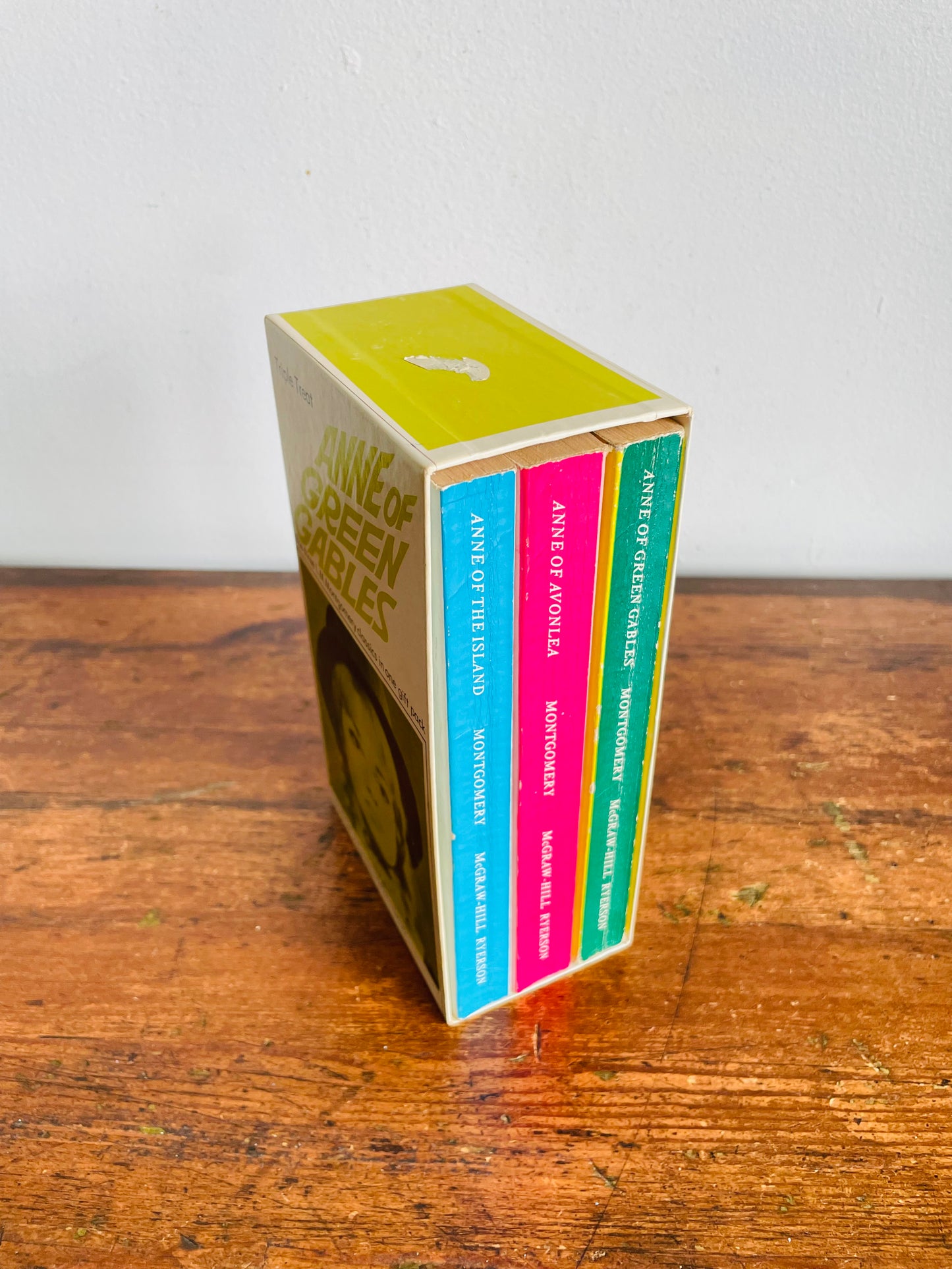 Vintage Anne of Green Gables Paperback Book Box Set - Includes 3 Books - Anne of Avonlea & Anne of the Island (1968)