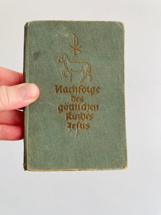 German Language Prayer Booklet - Clothbound Hardcover Pocket Book (1930s?)