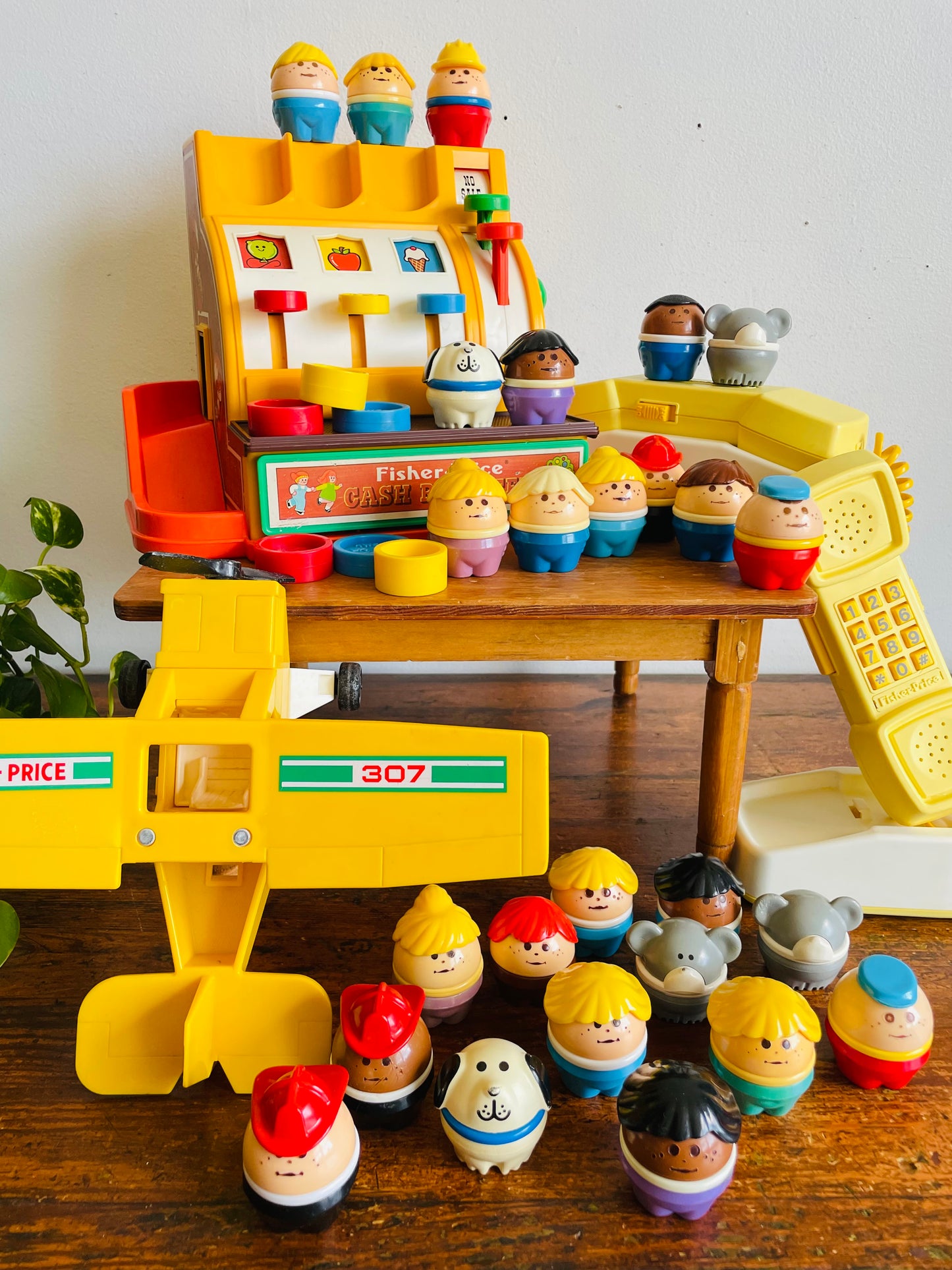 Vintage Little Tikes Toddle Tots Chunky Round People Toy Figurines - Lot of 13 - 10 People / 3 Animals