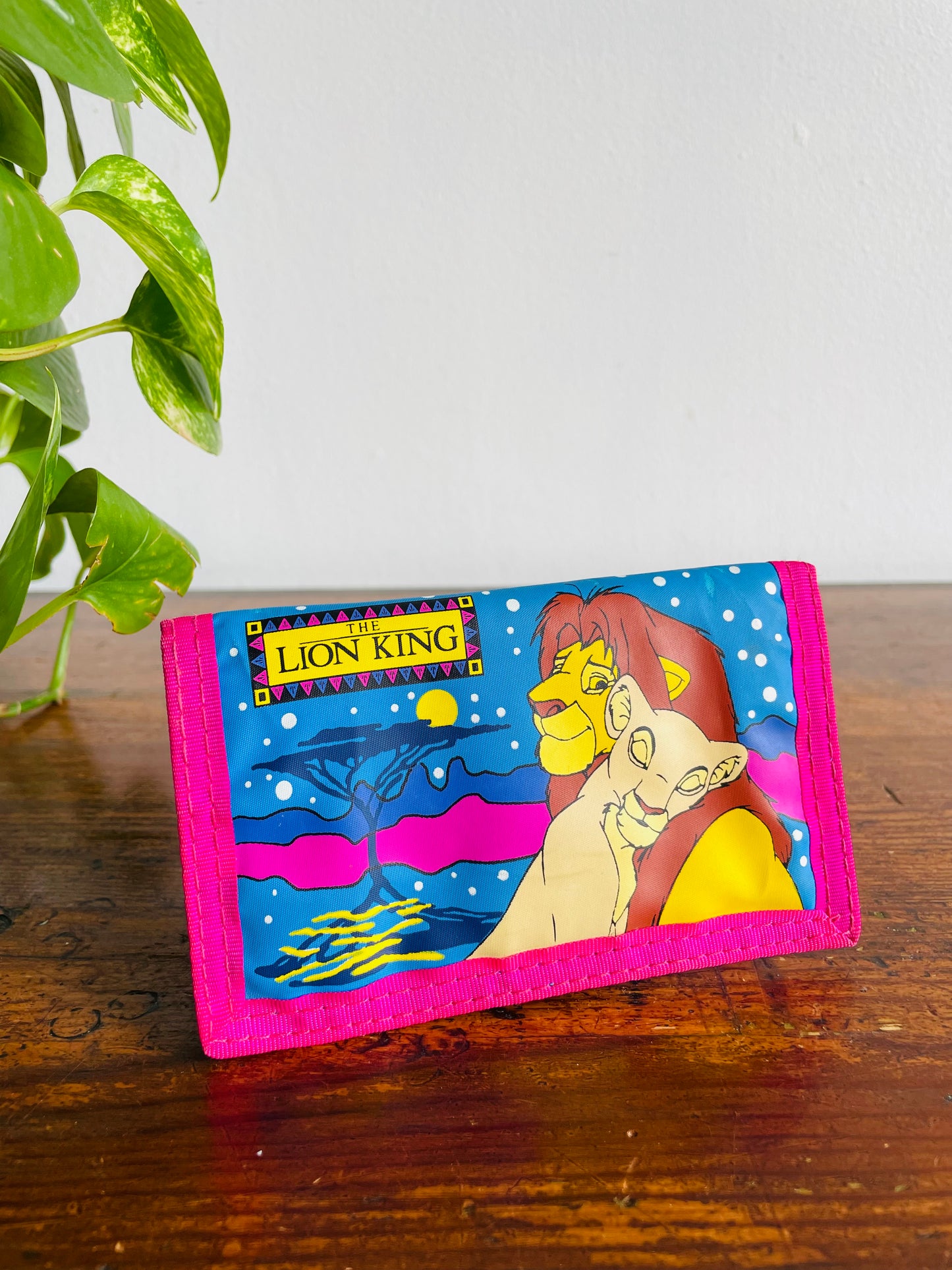 1990s Disney The Lion King Tri-Fold Velcro Wallet