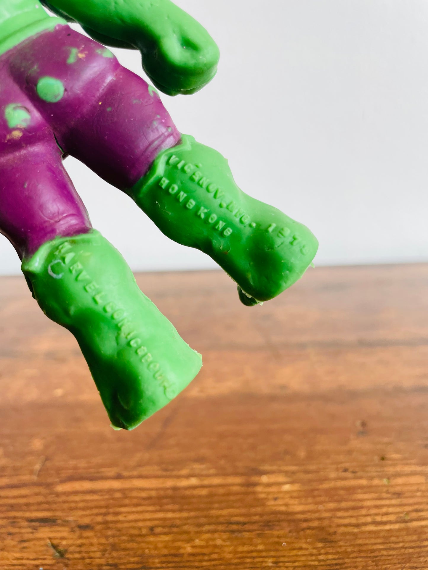 1978 Marvel Comics Group The Incredible Hulk Rubber Action Figure - Made in Hong Kong