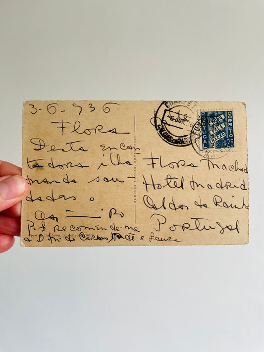 Handwritten Postcard with View of Funchal-Madeira (June 3 1936) - Found in Lisbon, Portugal