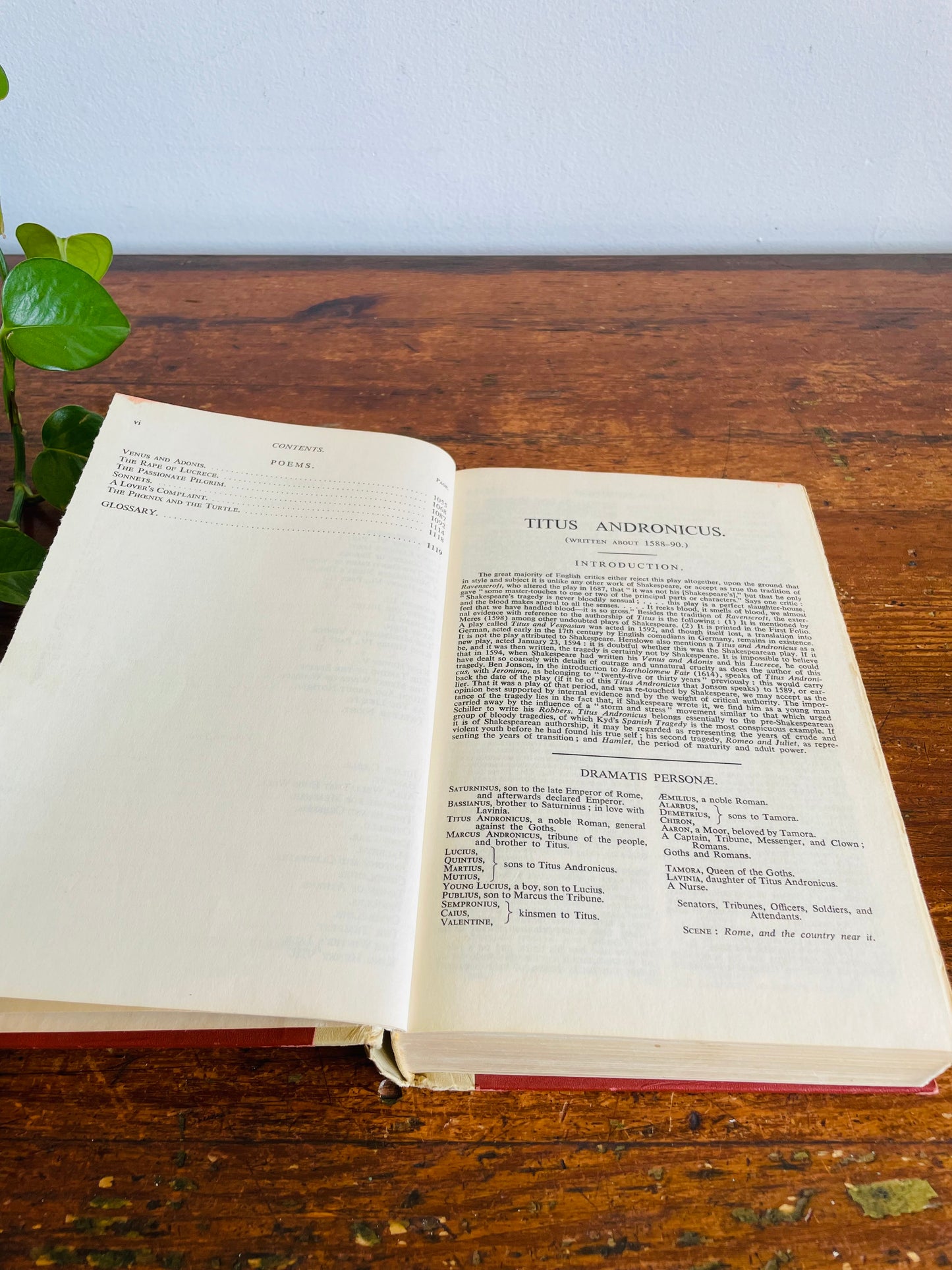 Vintage The Complete Works of William Shakespeare Volume 1 Hardcover Book