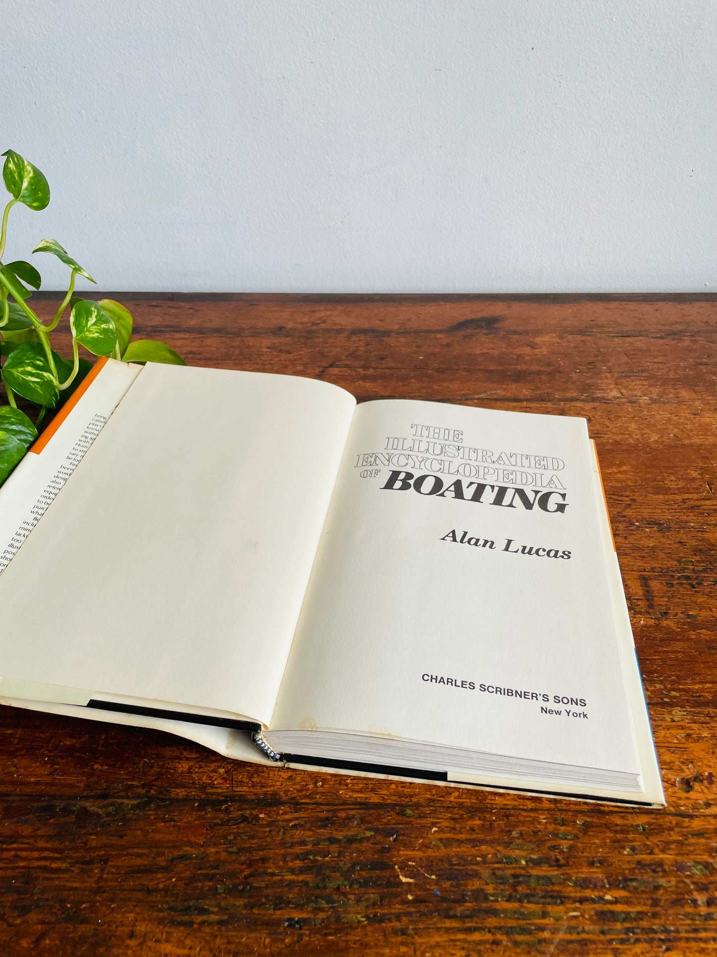 Vintage The Illustrated Encyclopedia of Boating Hardcover Book by Alan Lucas (1977)