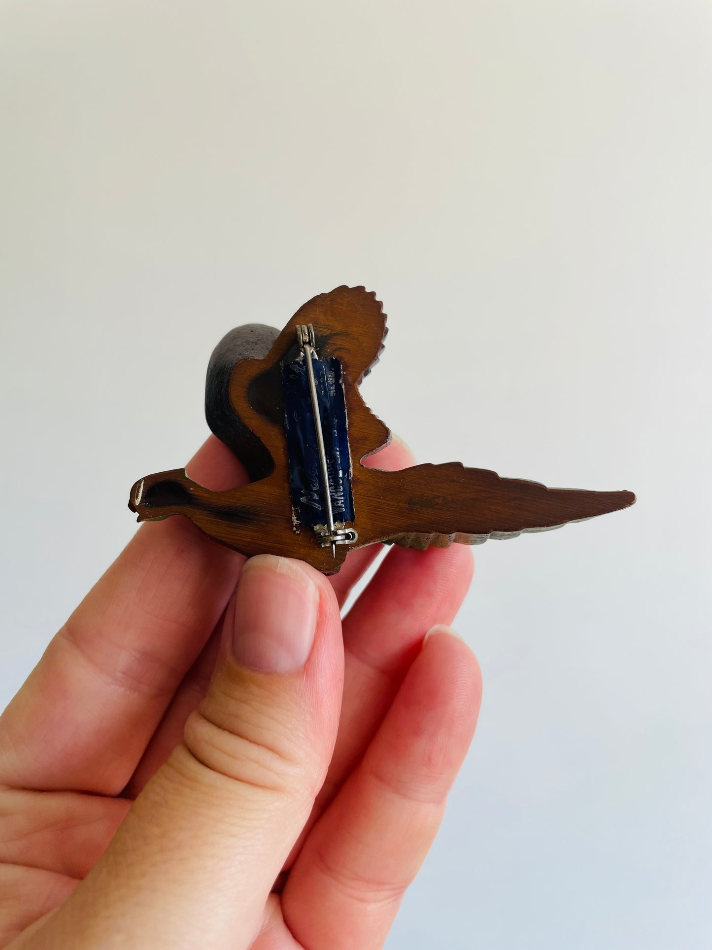 Pheasant Bird in Flight Brooch Pin - Made in Vancouver