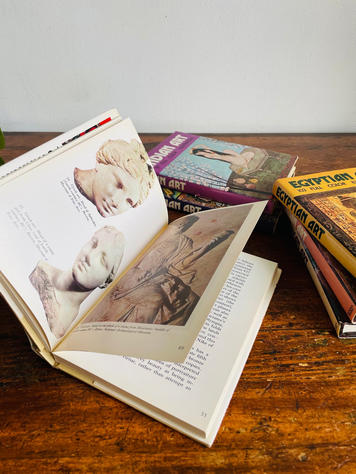 Vintage Collection of Hardcover Art Books Edited by Francesco Abbate - Set of 6 - American, Roman, Egyptian, Classical Greek, Christian & Indian Art (1972)