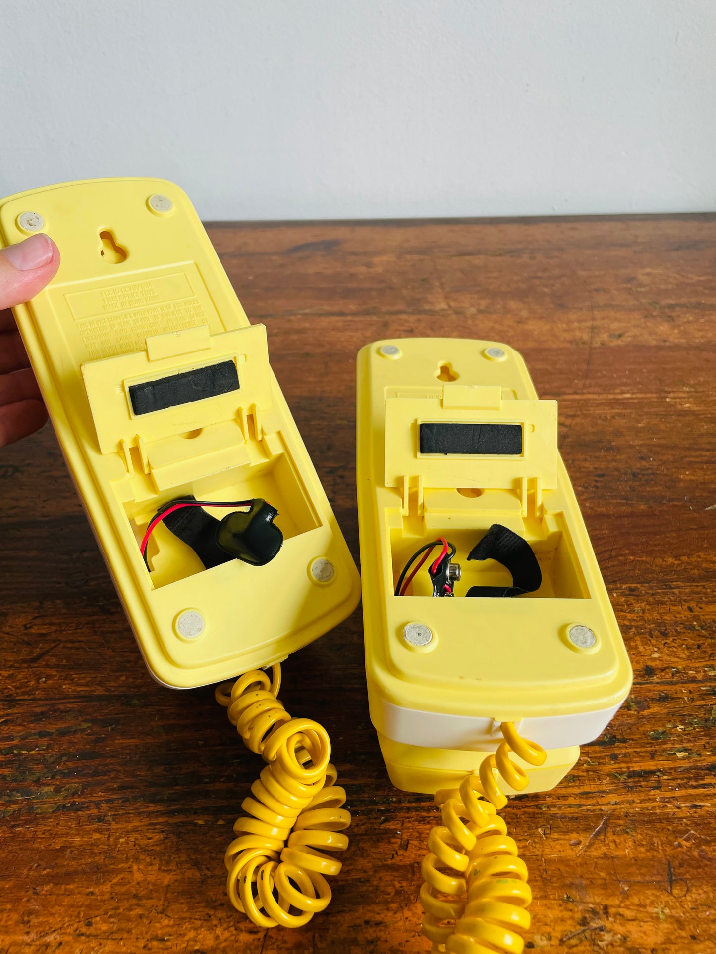 Vintage 1984 Fisher Price Toys #814 Phone Friends - Set of 2 - Take 9 Volt Batteries (Not Included) - Partially Works - Please Read