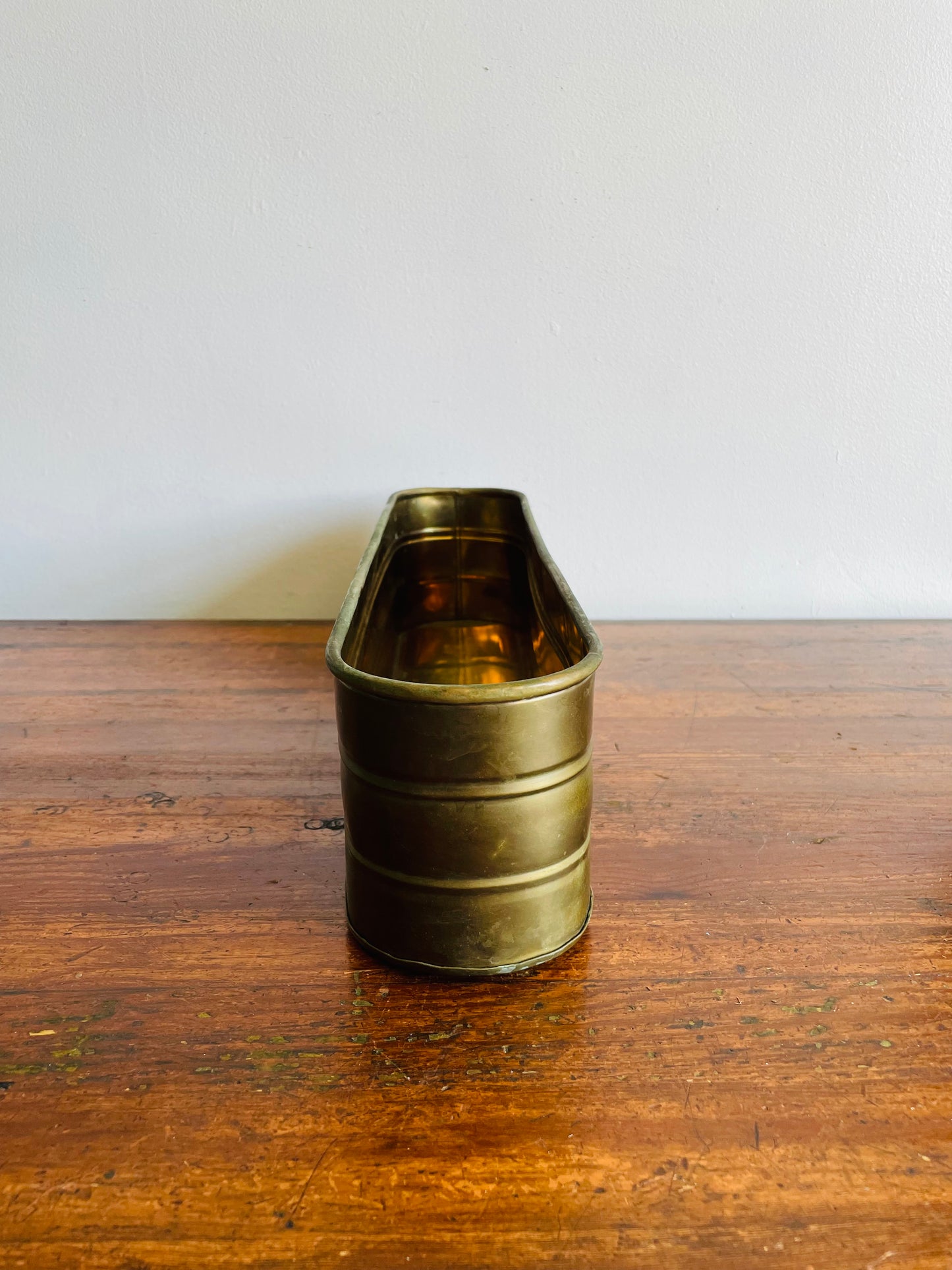 Long Brass Windowsill Trough Planter - Made In India