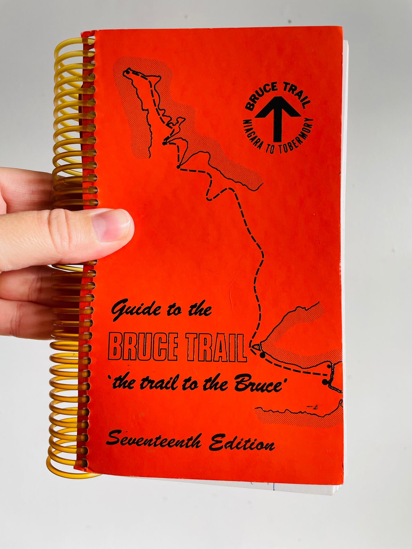 Vintage Guide to The Bruce Trail Spiral Bound Book - Seventeenth Edition (1990)