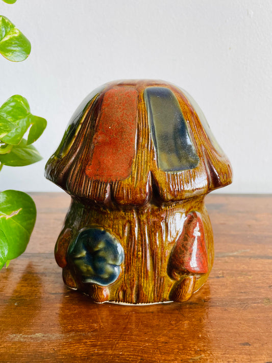 Vintage Adorable Inarco Japan Mushroom Planter Pot - Also Makes a Great Pen, Sponge, Brush, Toothbrush/Paste, Etc. Holder!