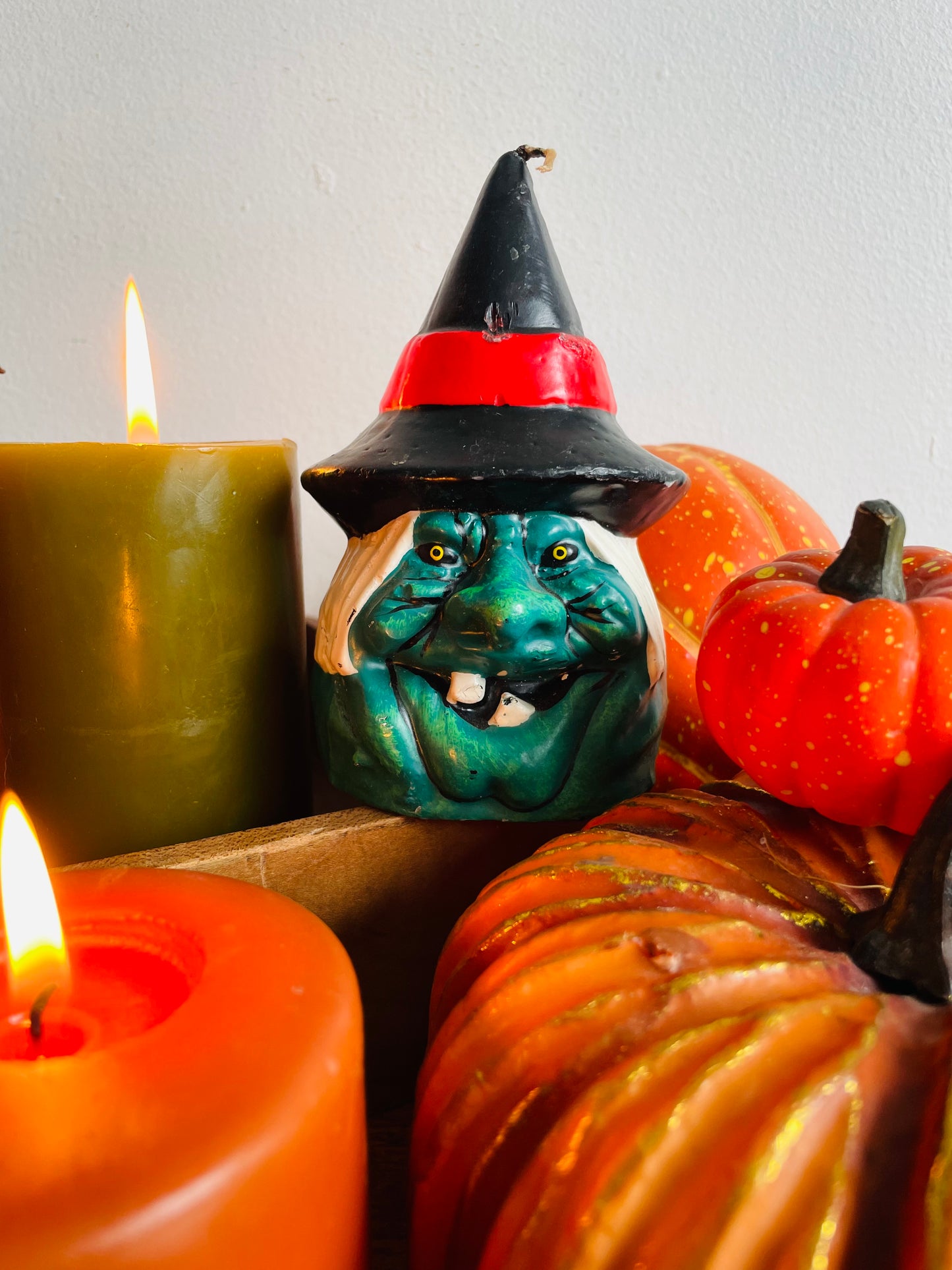 Brand New Vintage Halloween Candle - Spooky Witch