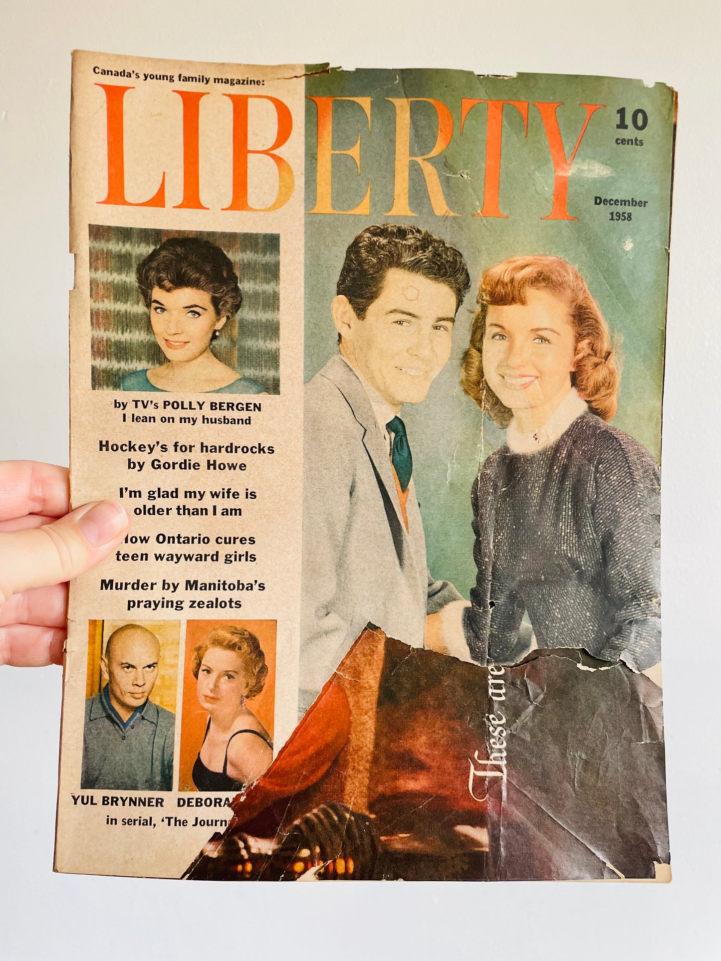 Liberty Magazine - December 1958 - Eddie Fisher & Debbie Reynolds on Cover