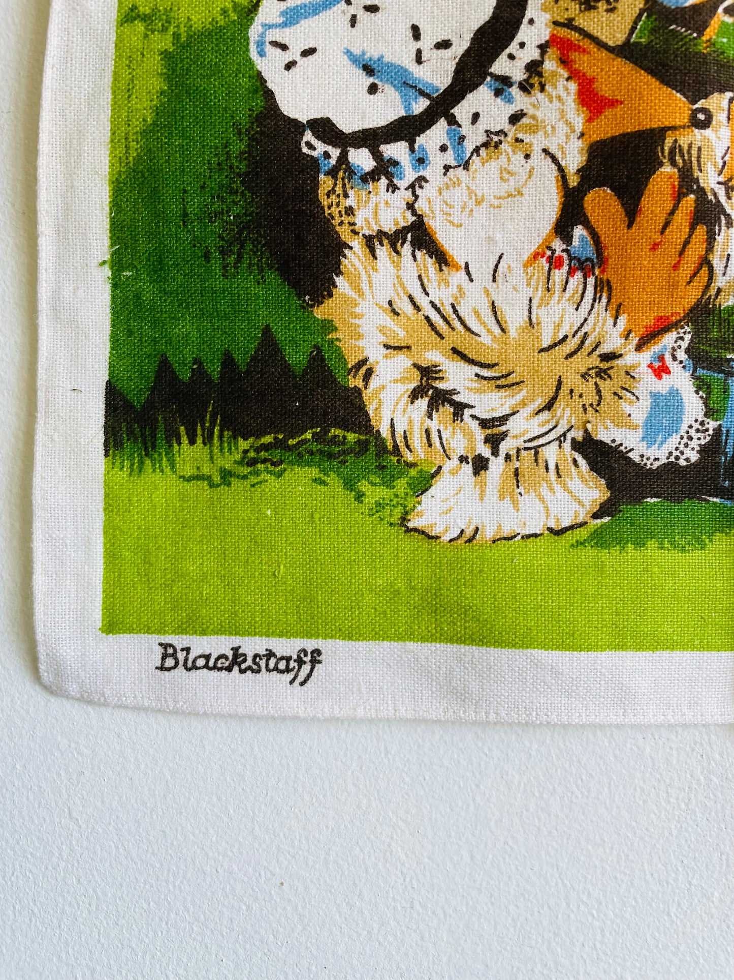 Brand New Vintage Blackstaff Linen Tea Towel - The Wombles of Wimbledon Common - Based on BBC TV Series "The Wombles"