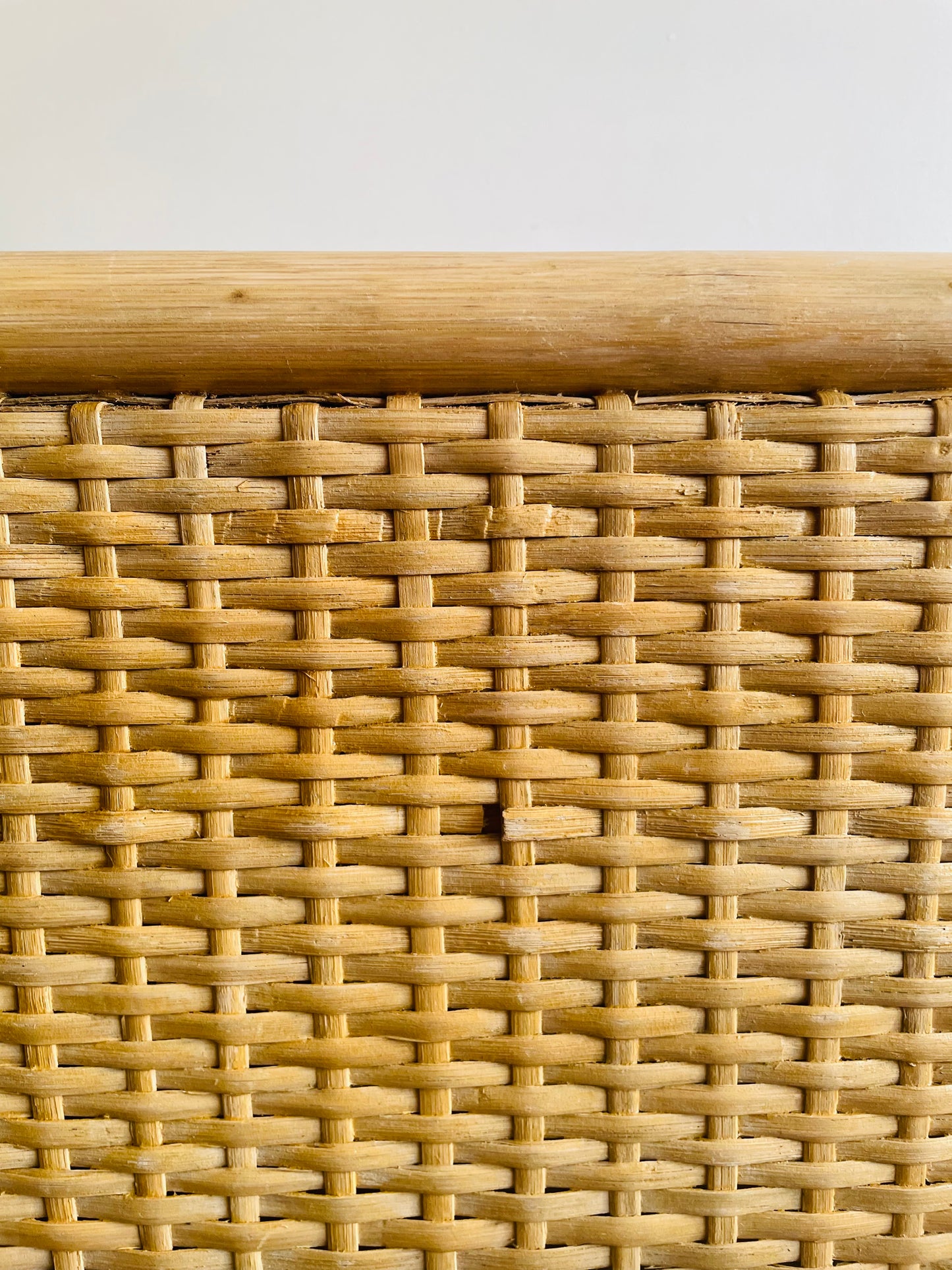 Rattan Wood Side Table