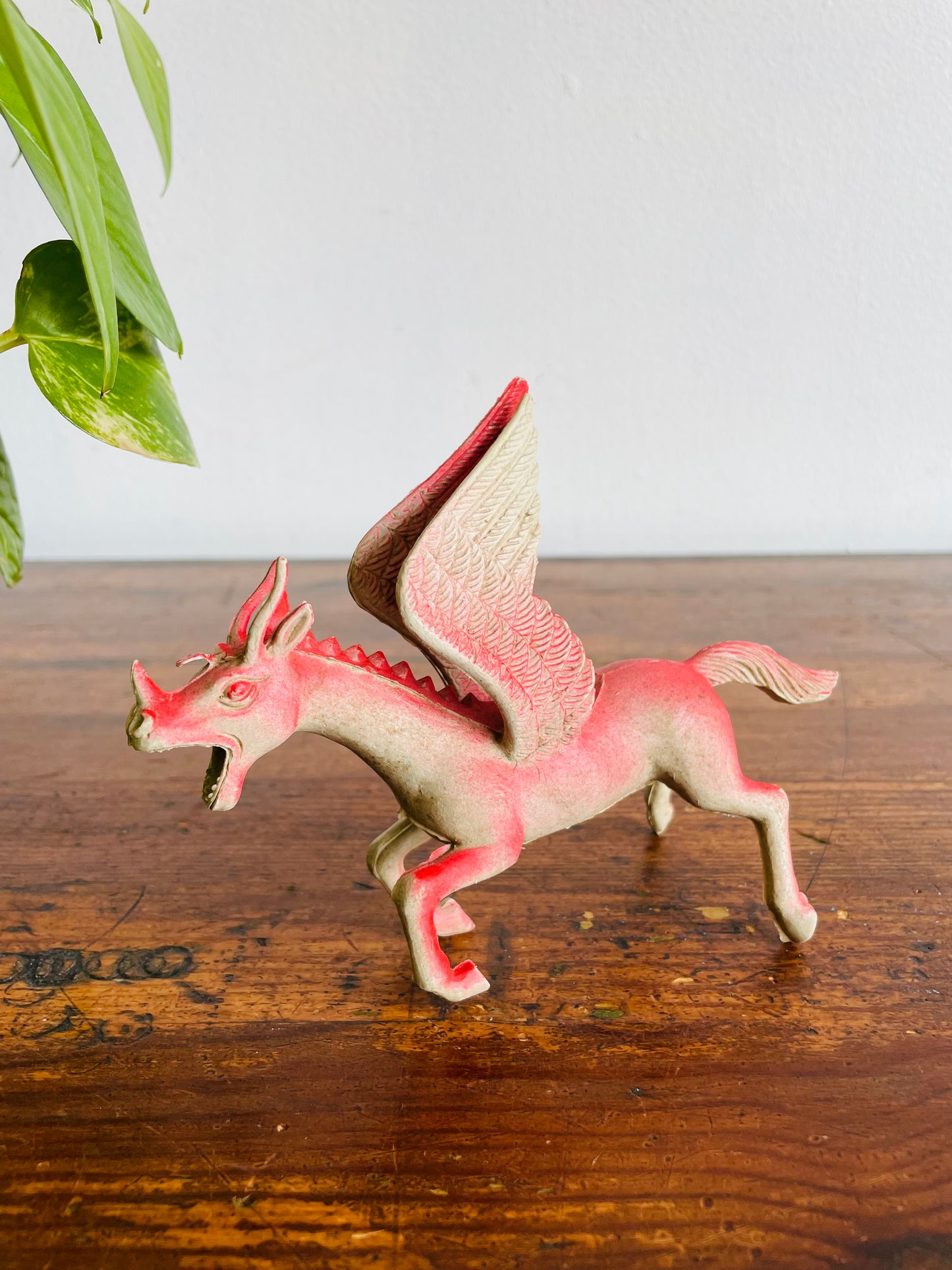 Imperial Dragons & Daggers Pink Flying Pegasus Dragon Flying Monster Figurine - Made in Hong Kong