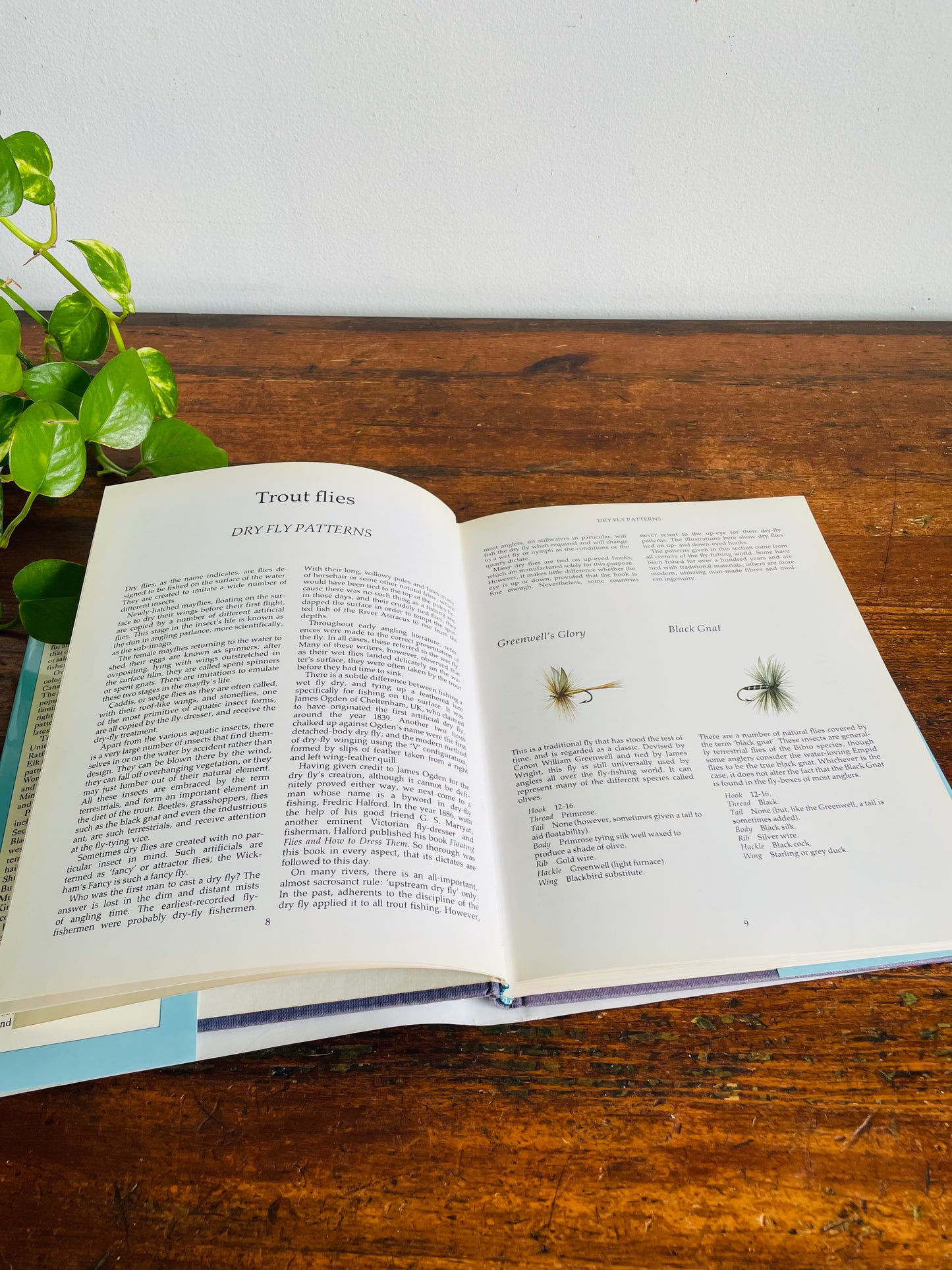 Vintage Fly Patterns: An International Guide Hardcover Book by Taff Price - Illustrations by George Thompson (1986)