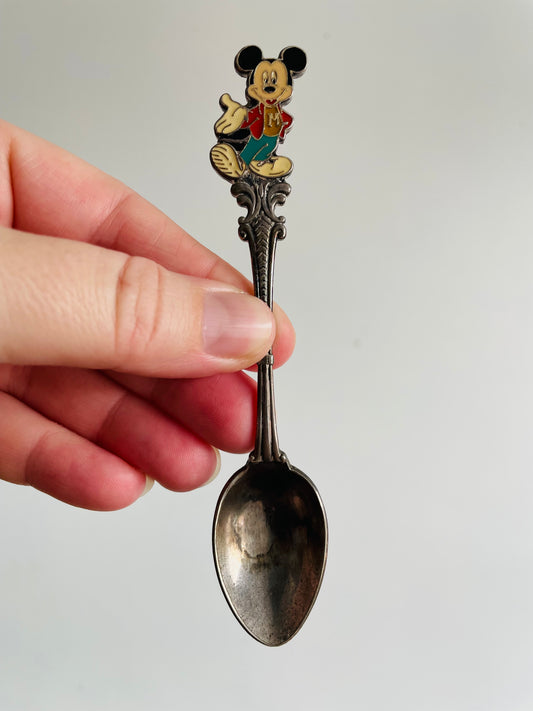 Disney's Mickey Mouse Silver Spoon with Enamel Design - Made in New Zealand