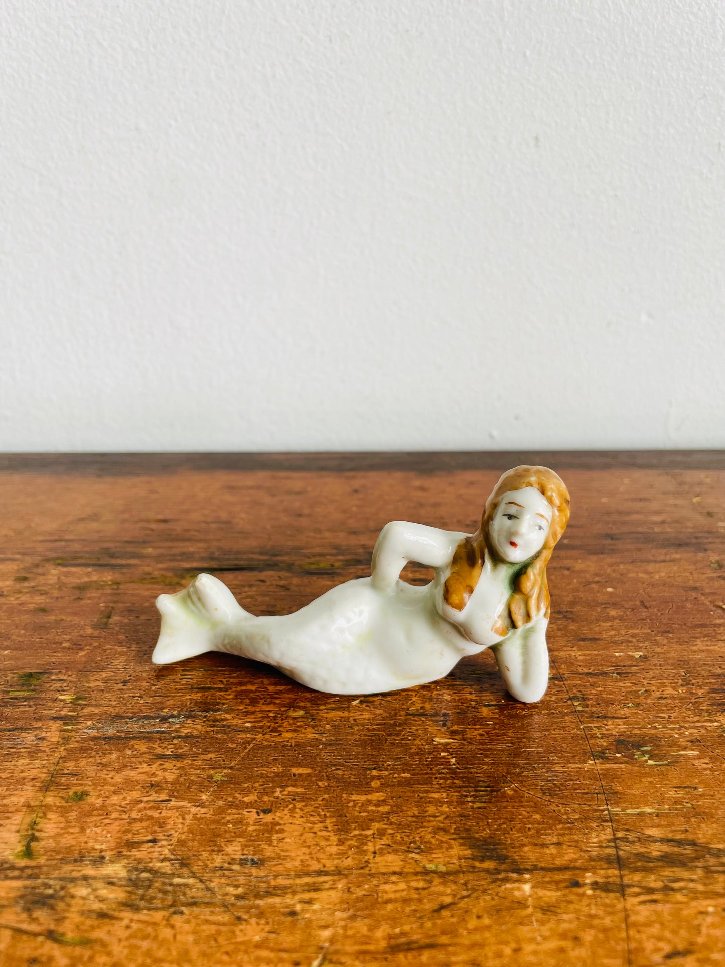 Vintage Reclining Mermaid Figurine - Made in Japan