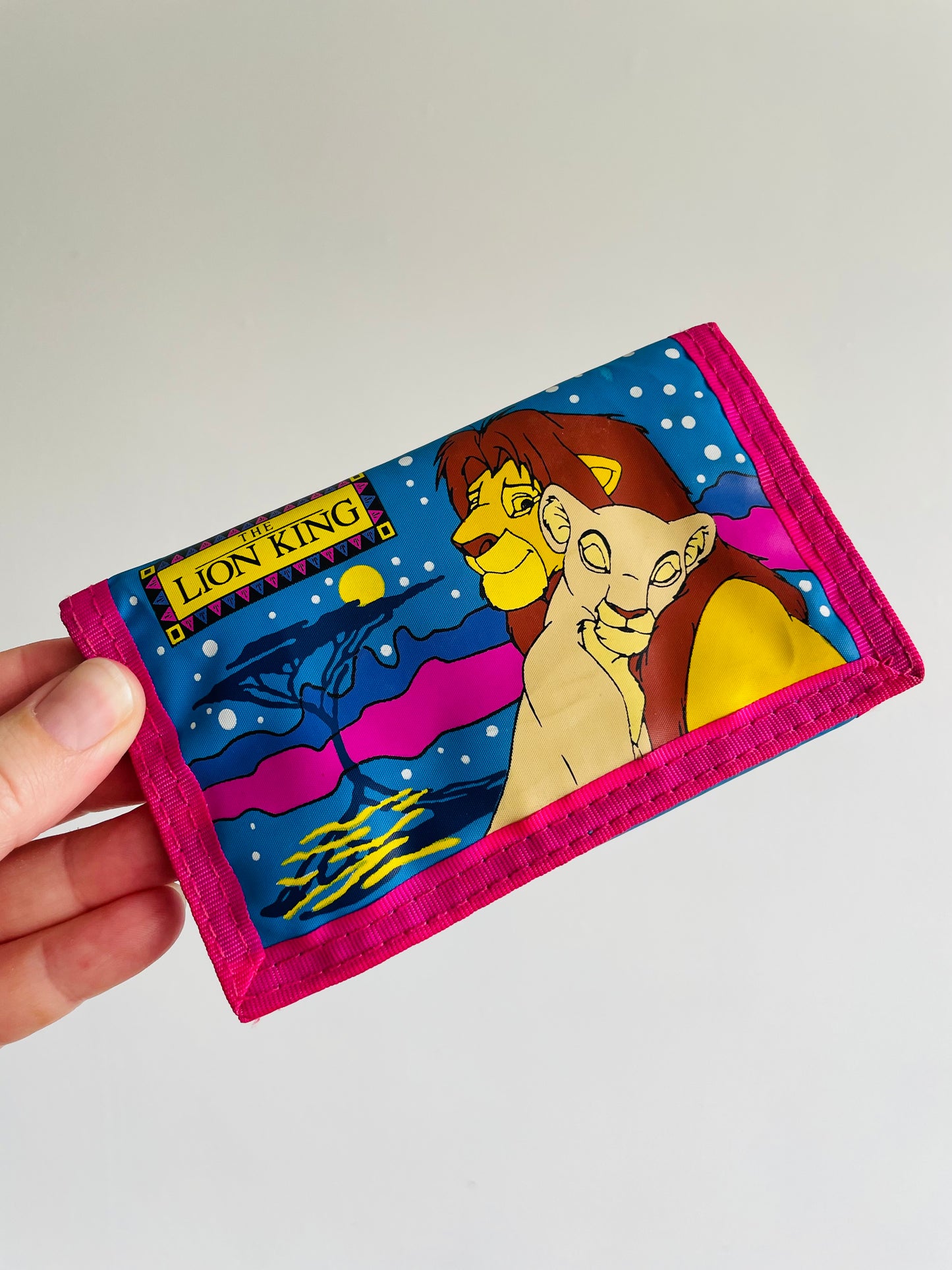 1990s Disney The Lion King Tri-Fold Velcro Wallet