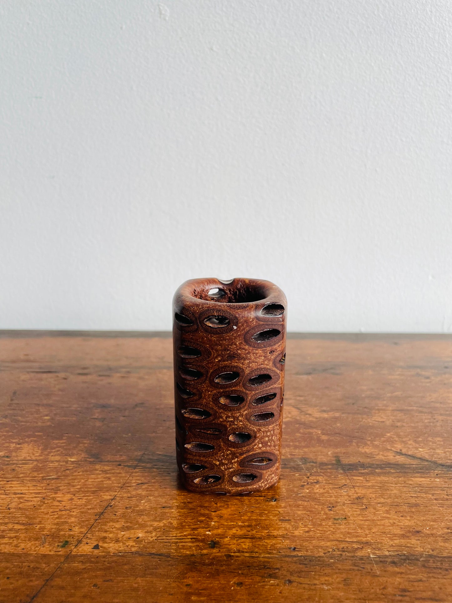 Banksia Nut Pod Wooden Vase - Hand Crafted in Western Australia