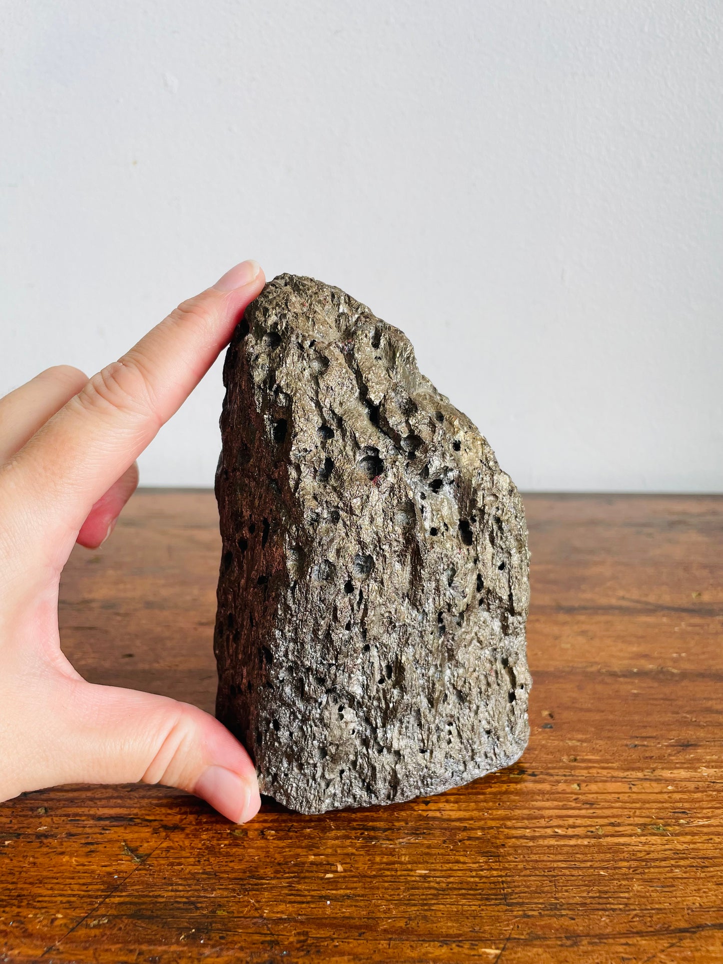 Vintage Large & Heavy 3.97 Pound Metallic Rock - Geology Specimen