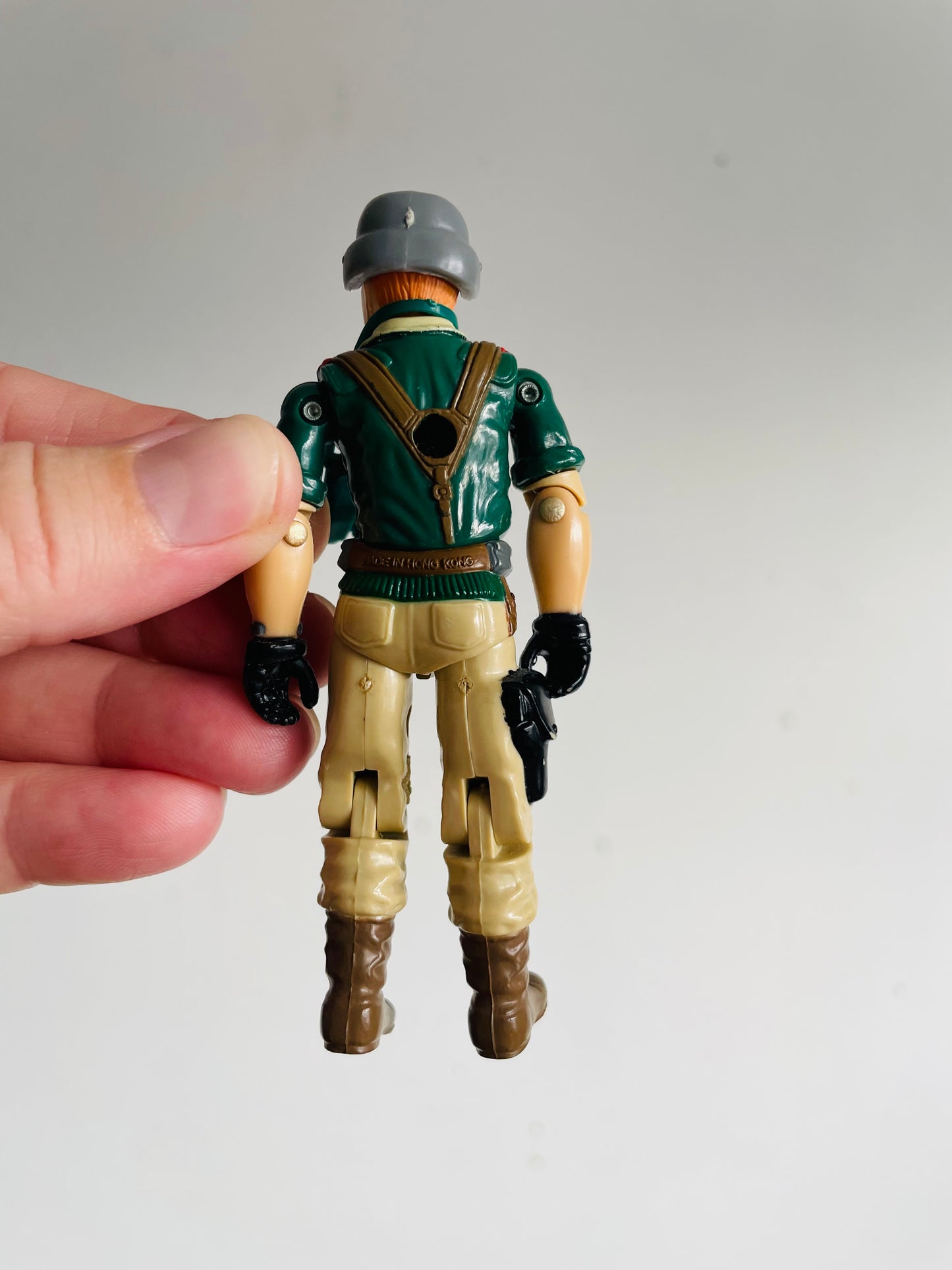 Vintage 1985 Hasbro Action Figure Toy - G.I. Joe Crankcase A.W.E. Striker Driver - Includes Helmet & Binoculars Accessories