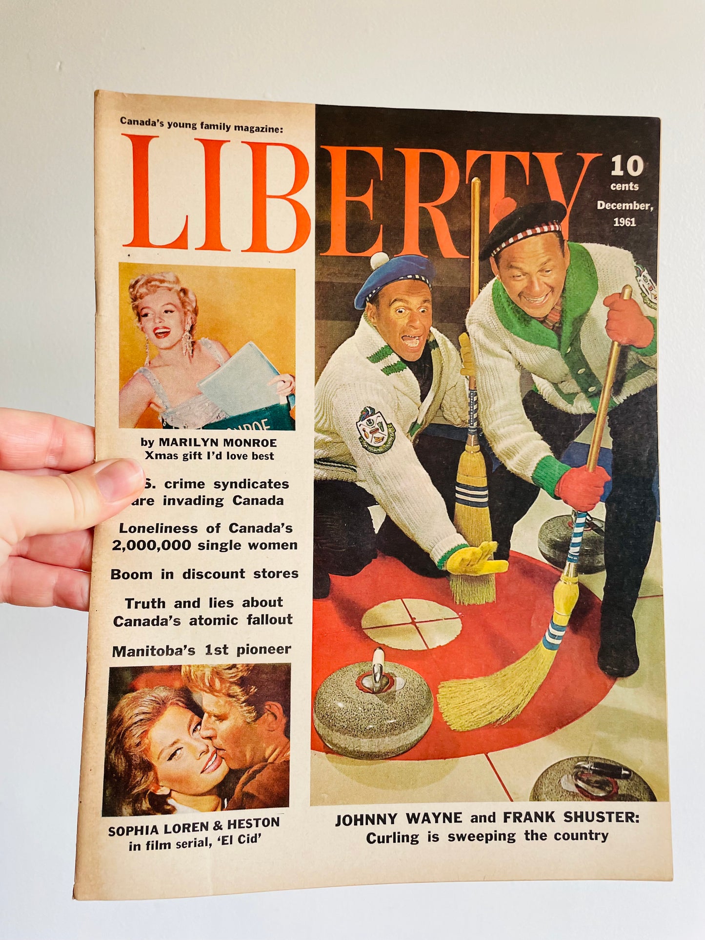 Liberty Magazine - December 1961 - Johnny Wayne & Frank Shuster on Cover