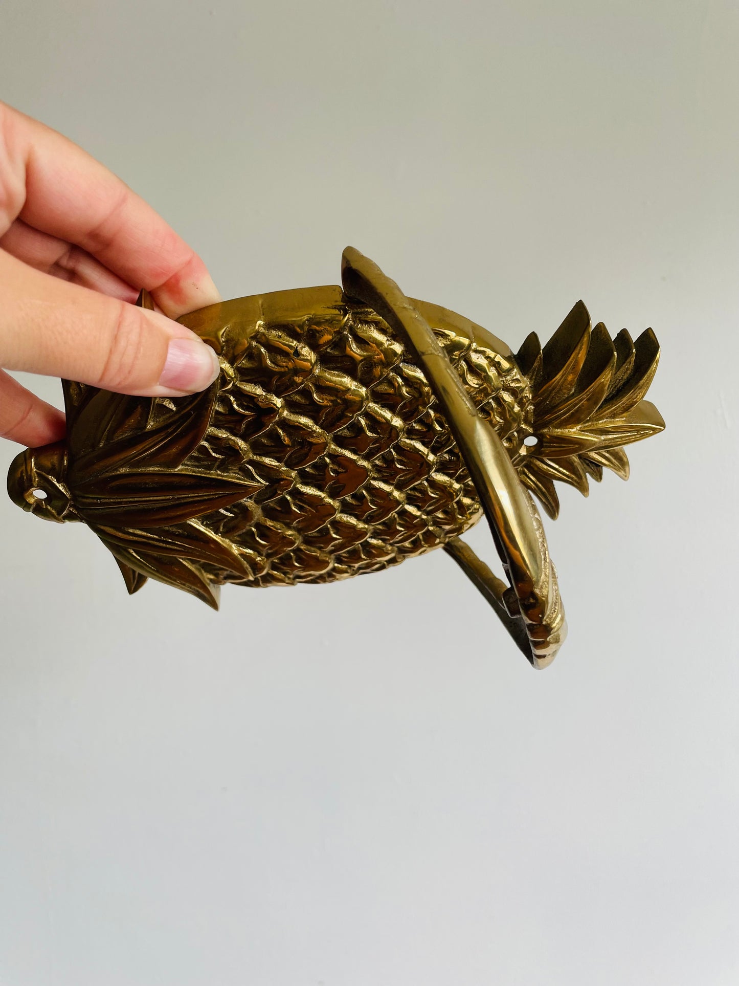 Heavy Brass Pineapple Door Knocker - Granberry Unlimited - Made in Taiwan