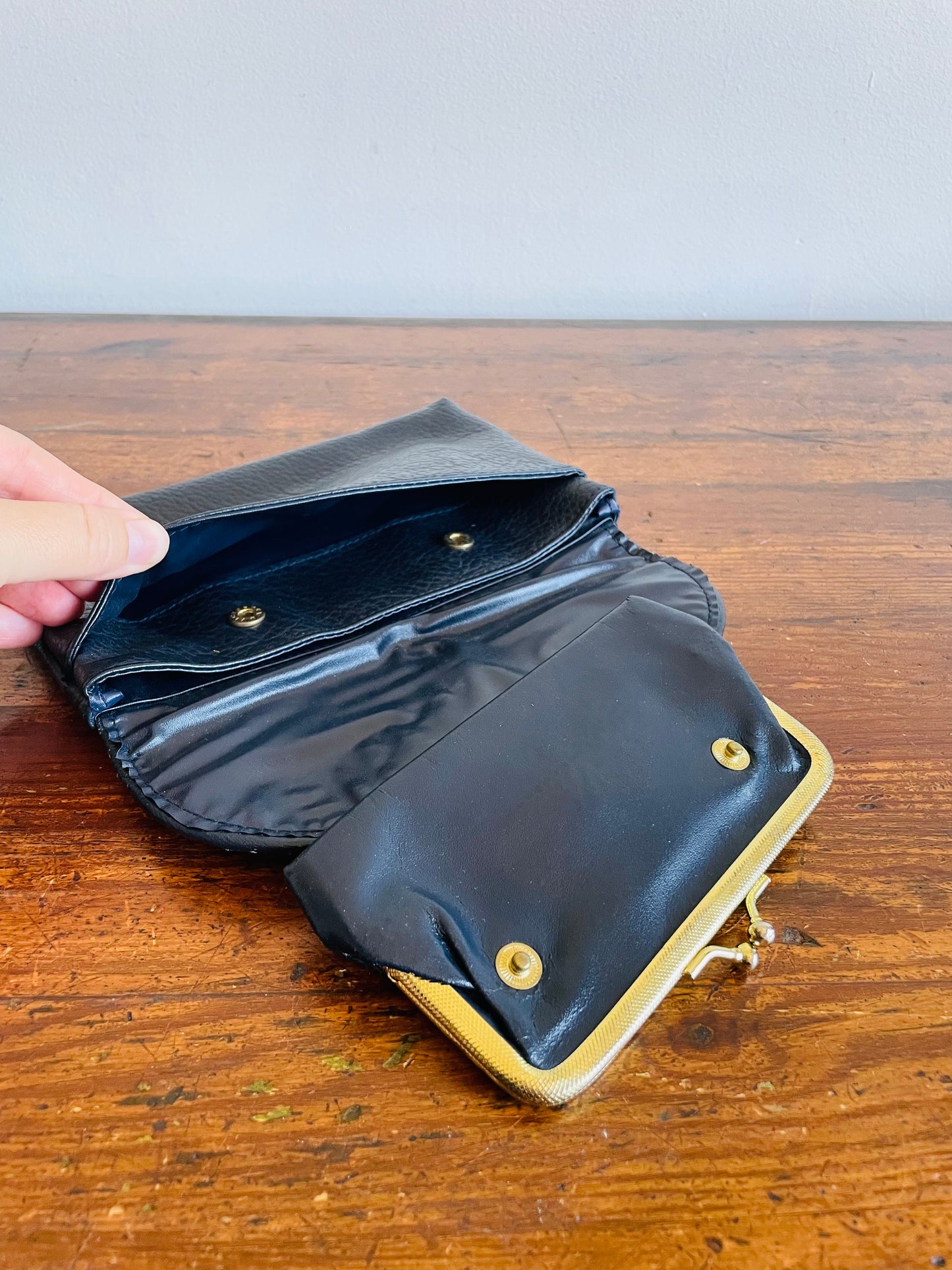 Clutch Wallet Pouch with Detachable Coin Purse Inside