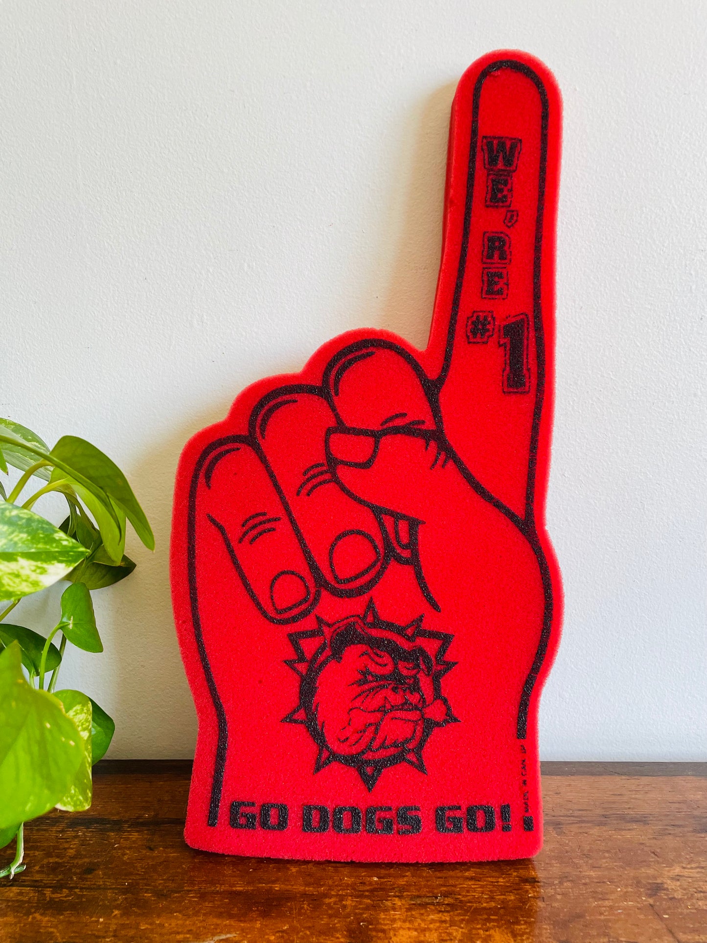 Go Dogs Go We're # 1 - Brantford Bulldogs Giant Foam Finger Hand