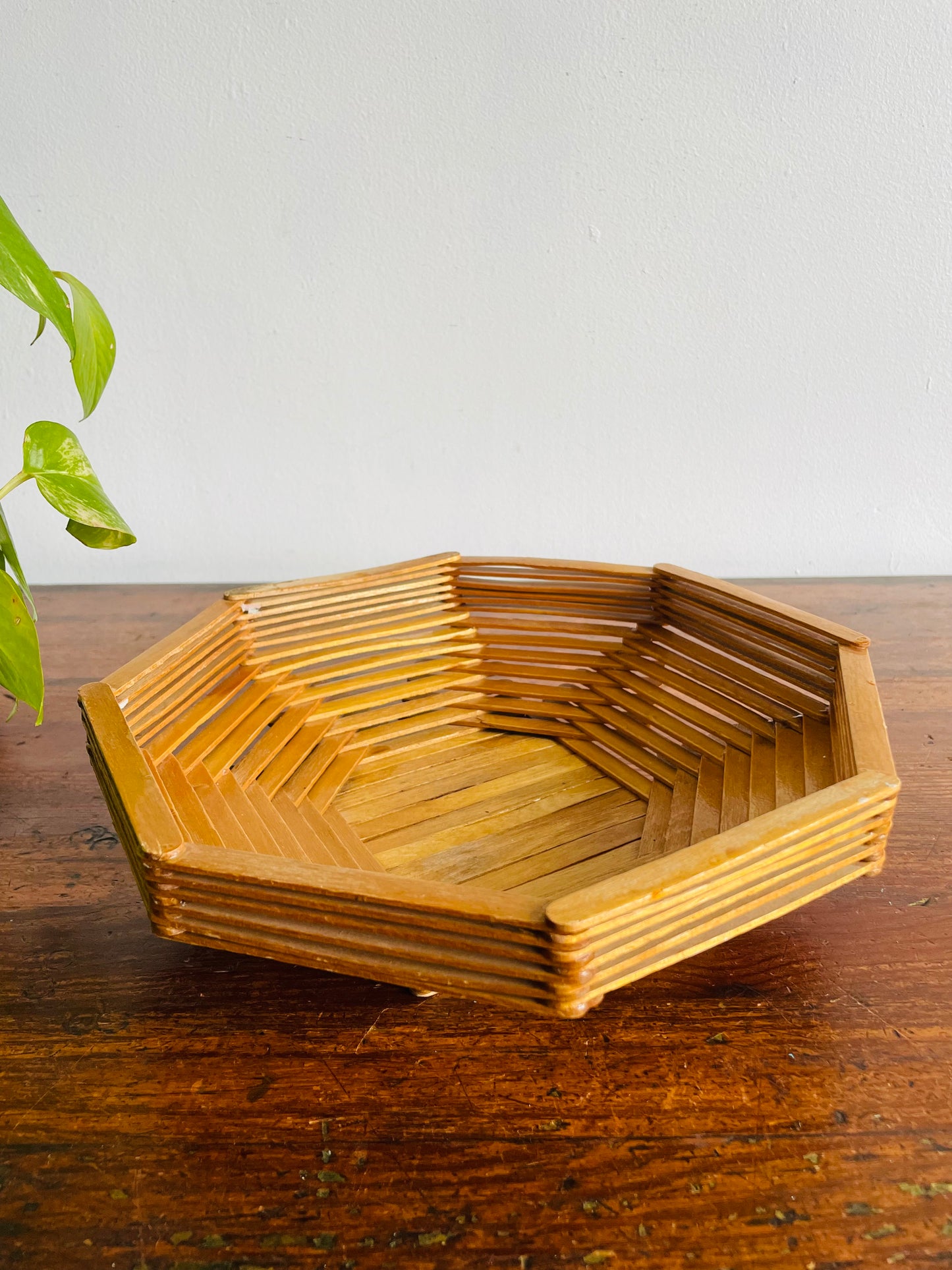 Handmade Wooden Popsicle Stick Bowl