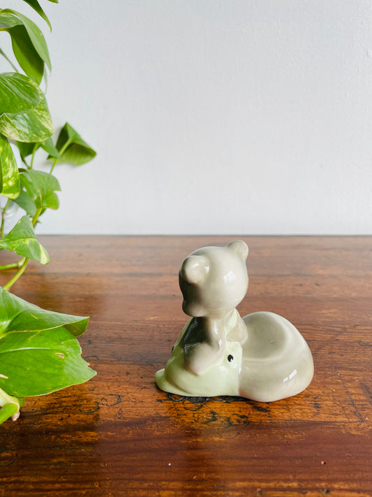 Ceramic Skunk Wearing Overalls Figurine - Stamped Danken Canada