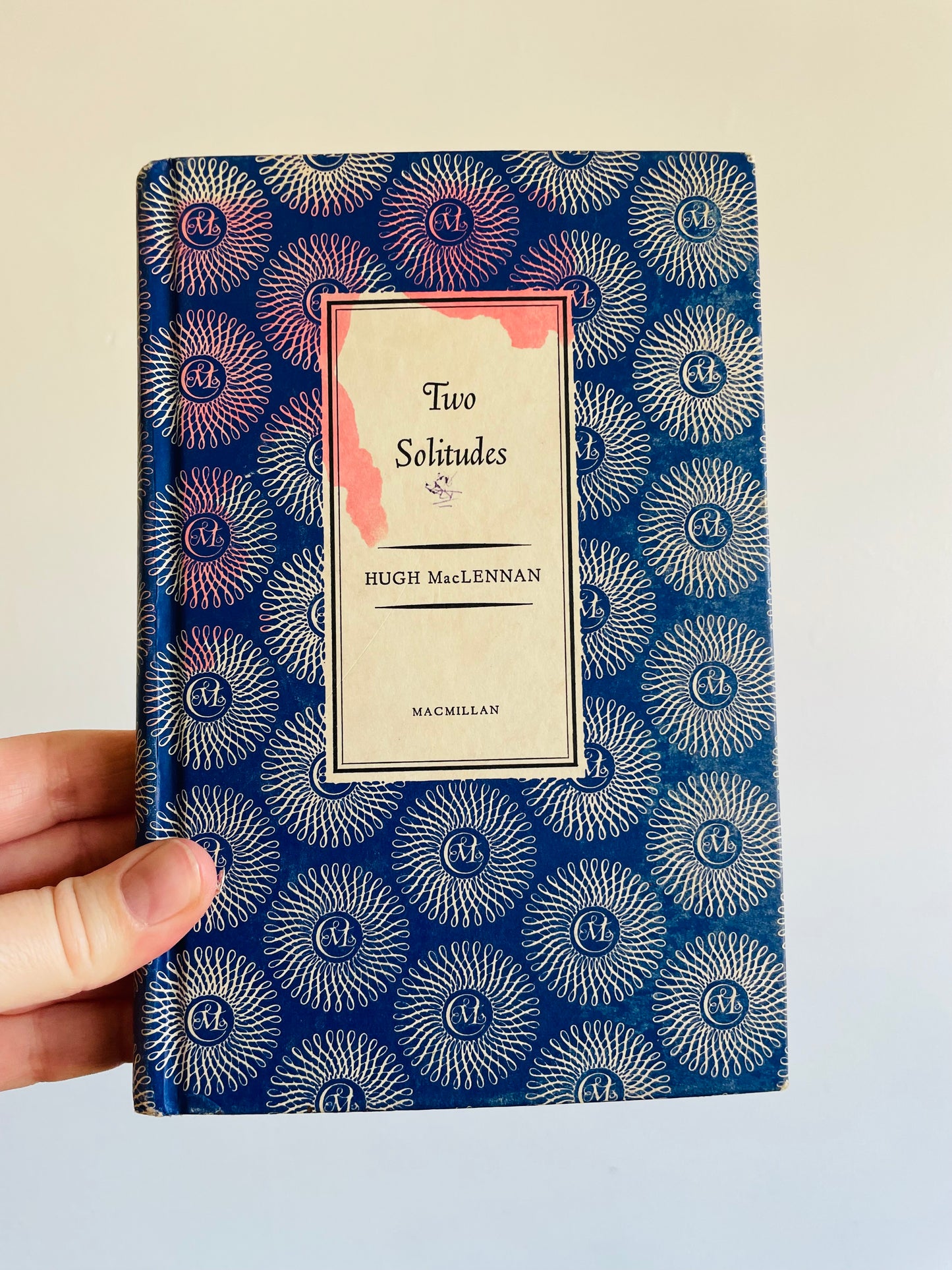 MacMillan Blue Hardcover Book Bundle - The Pearl by John Steinbeck (1958), Two Solitudes by Hugh MacLennan (1951), & The Mayor of Casterbridge by Thomas Hardy (1962)
