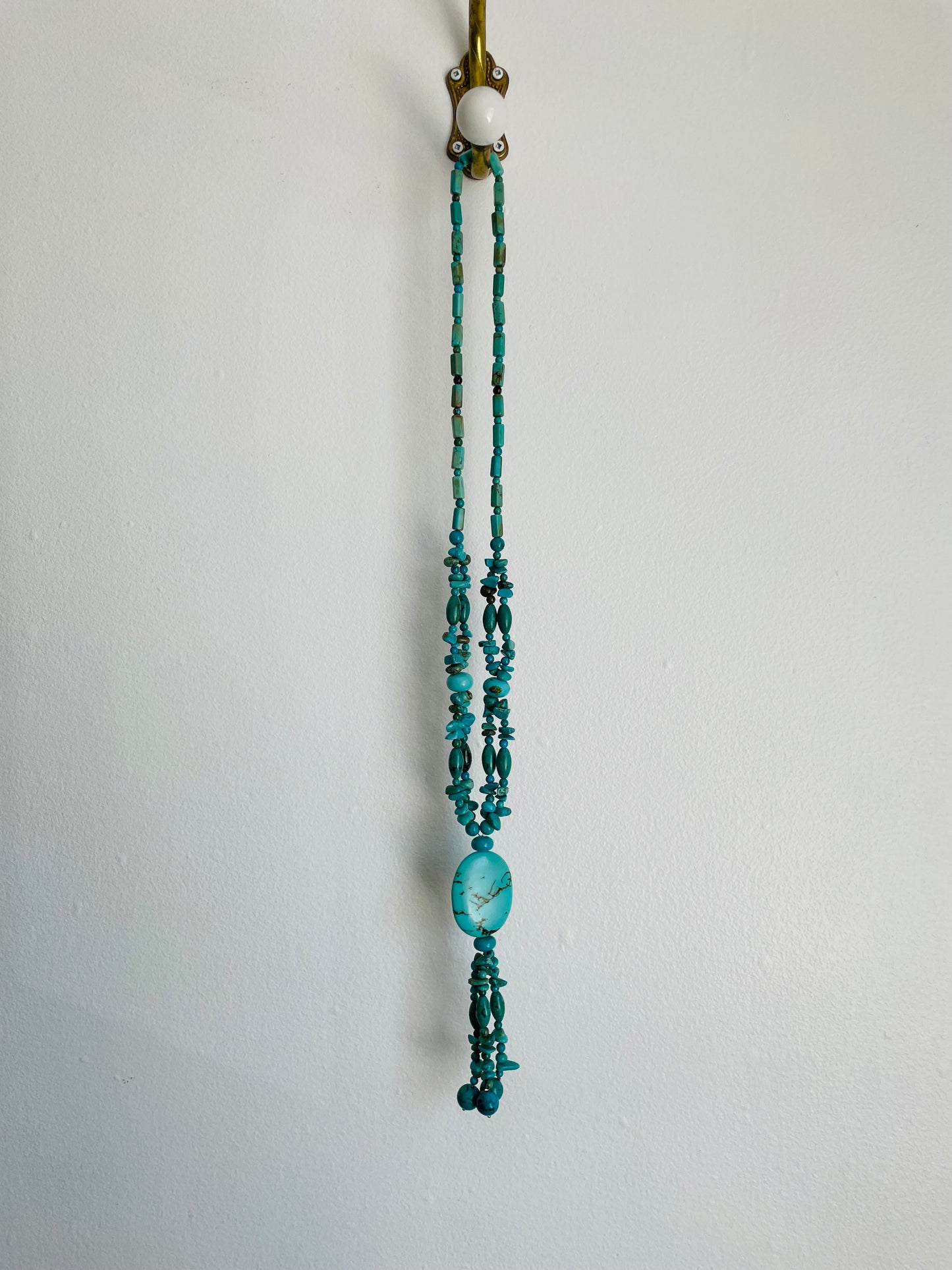 Turquoise Stone Beaded Necklace