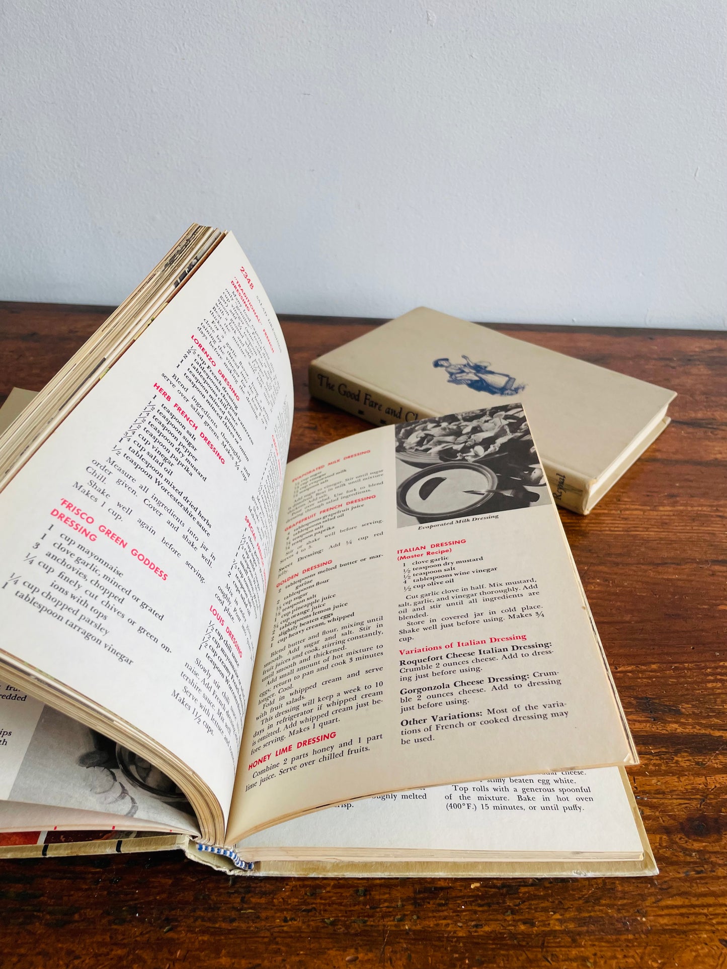 Hardcover Cookbook Bundle - The Good Fare and Cheer of Old England (1960) & Mary Margaret McBride Encyclopedia of Cooking Volume 10 (1958)