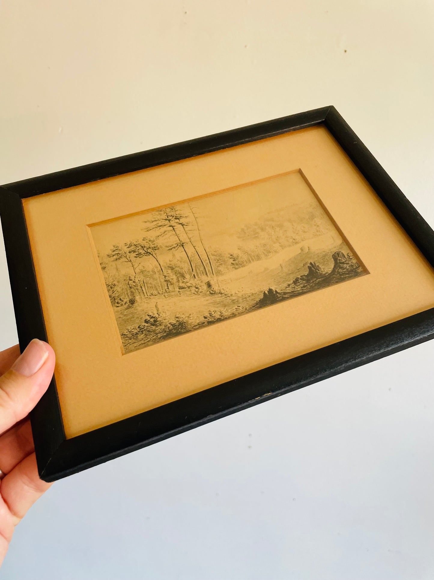 Vintage Print Picture "Sturgeon Lake" From the Original Anne Langton Sketches Fenelon Falls Public Library Collection - Ontario, Canada
