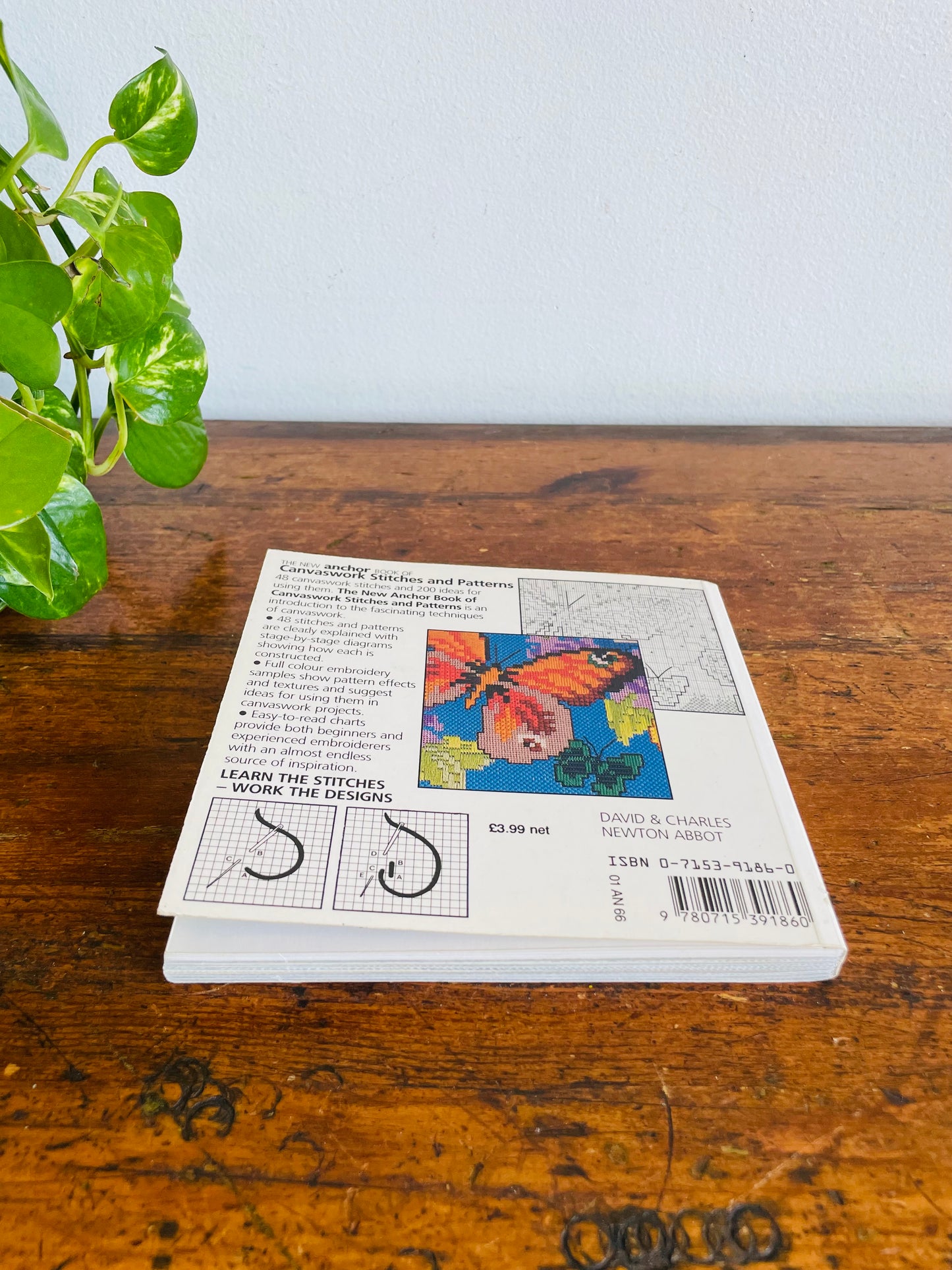 Vintage The New Anchor Book of Canvaswork Stitches and Patterns Softcover Book by Eve Harlow (1991)