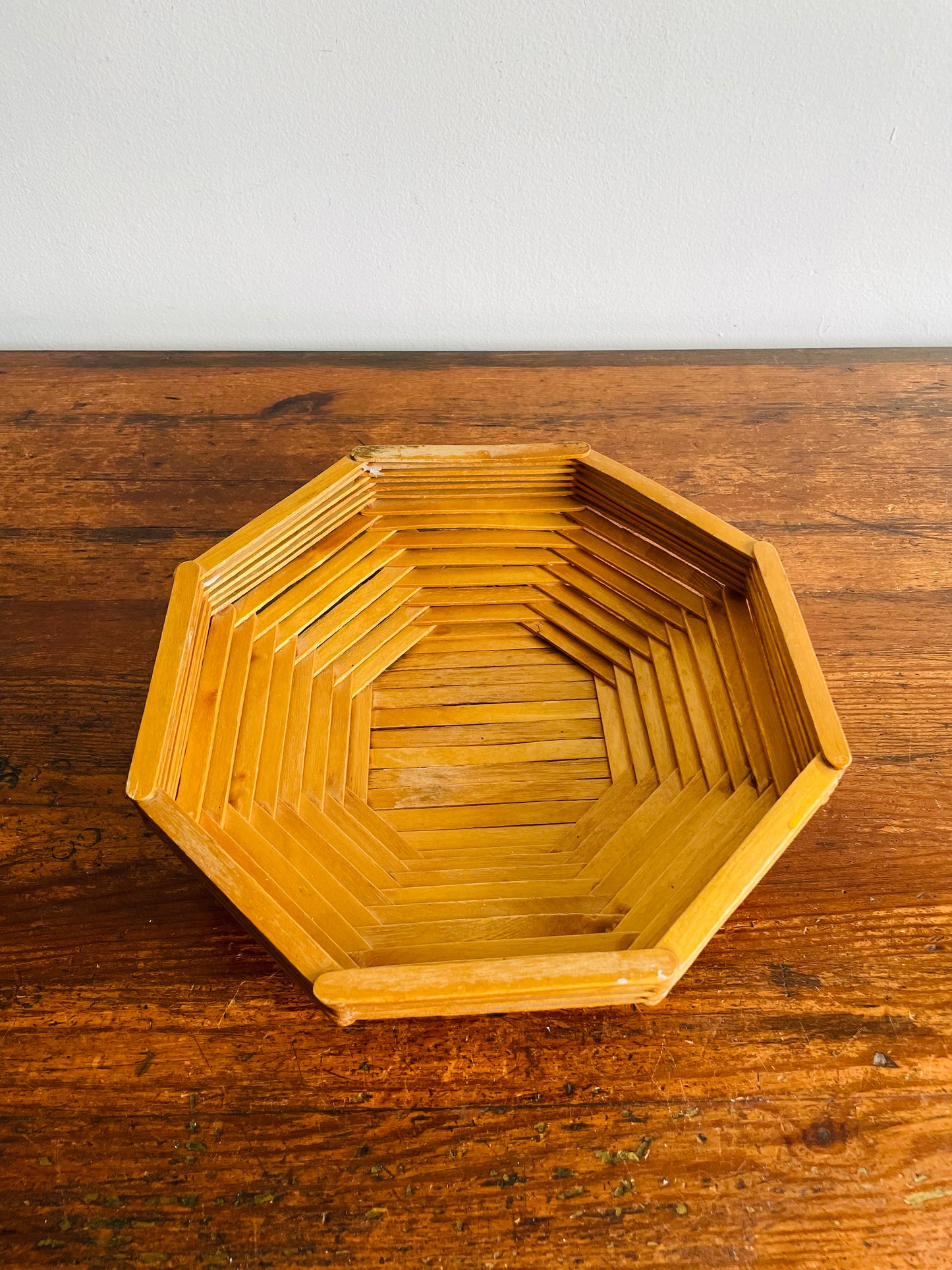 Handmade Wooden Popsicle Stick Bowl