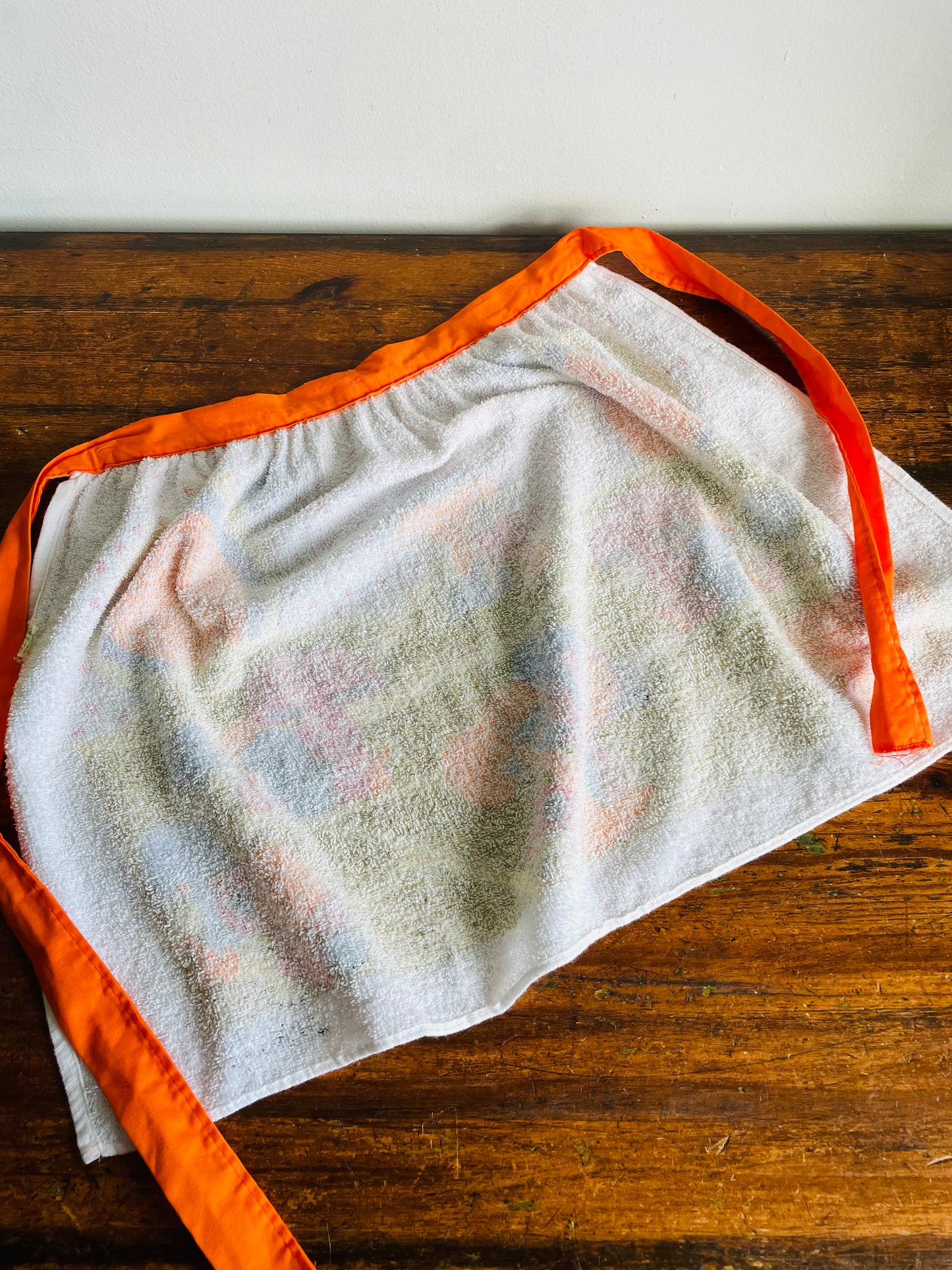 Vintage Kathaway Towel 100% Cotton Apron with Vibrant & Bright Mushroom Graphics - Made in Canada