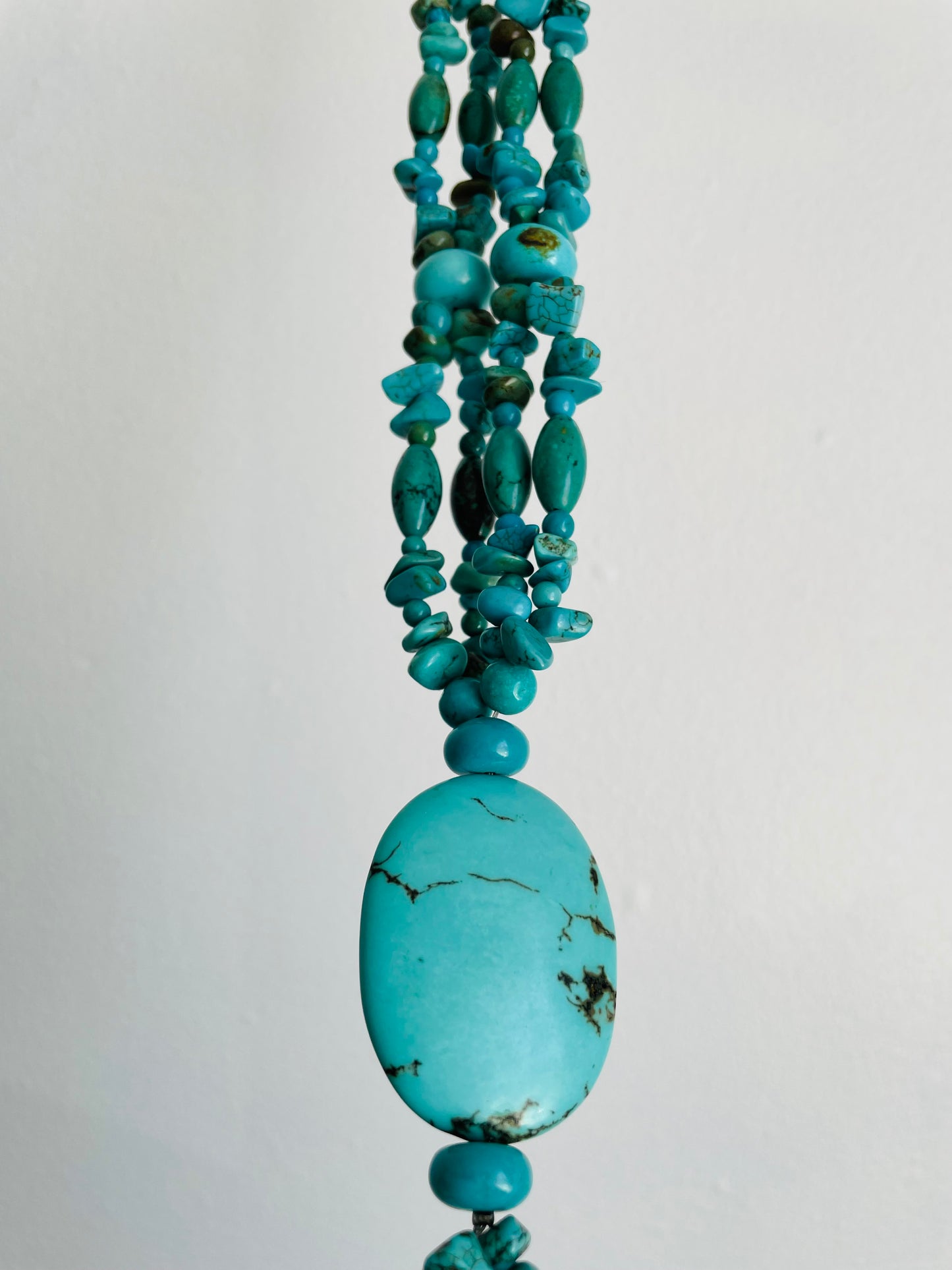 Turquoise Stone Beaded Necklace