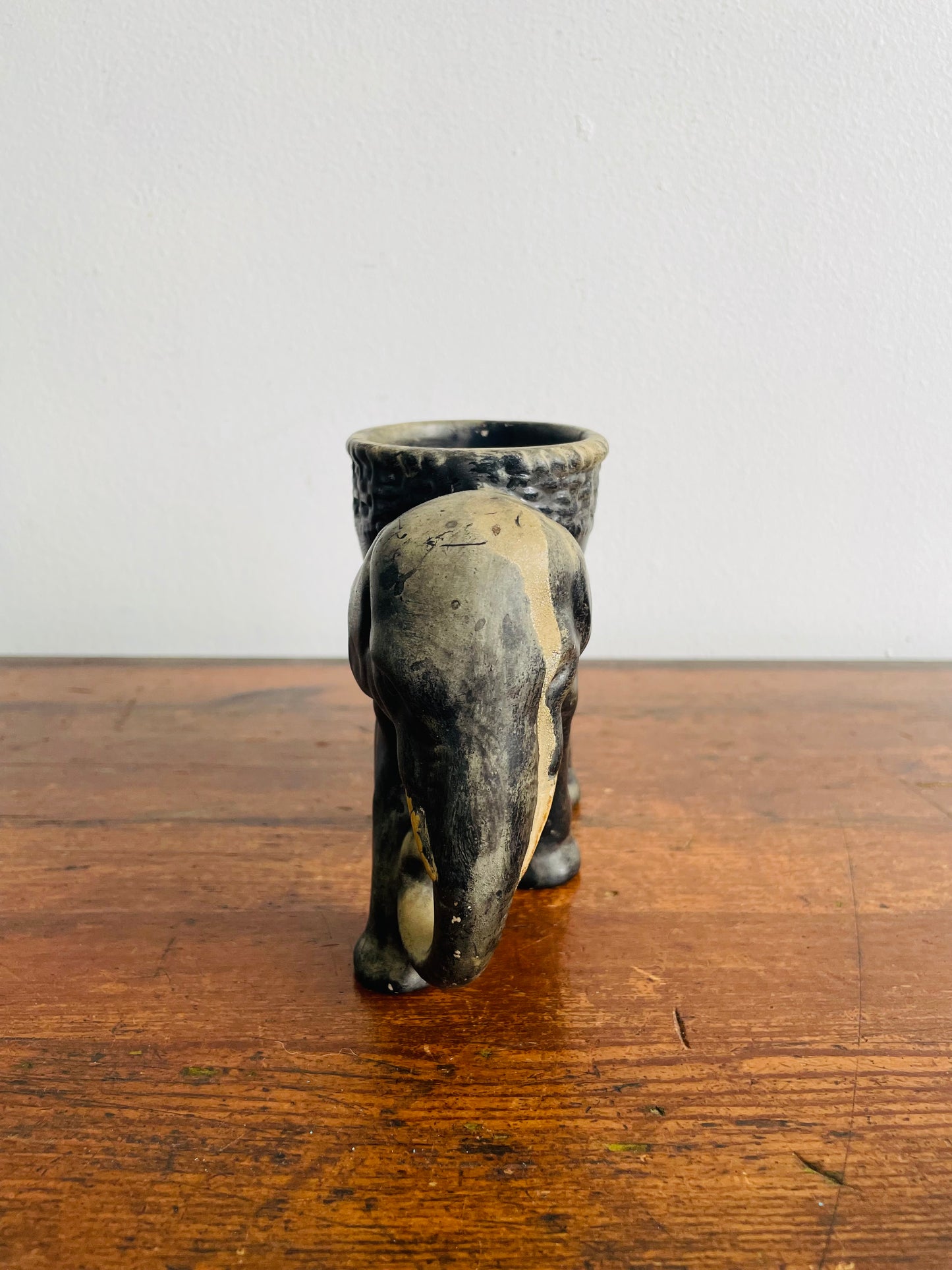 Black Elephant Pottery Planter Pot