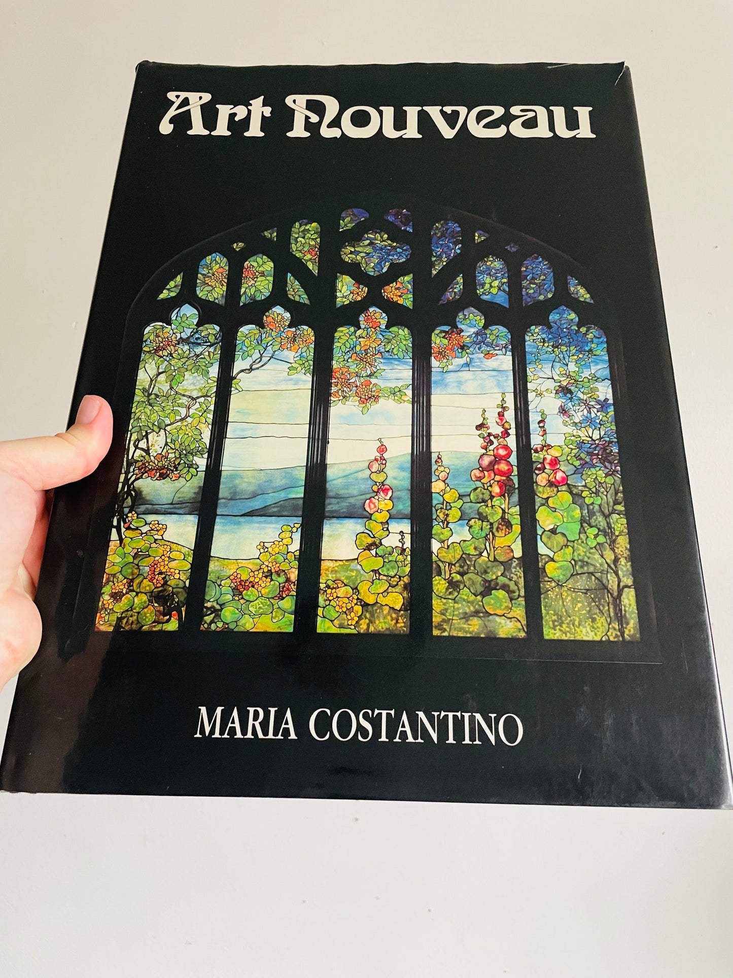 Vintage Art Nouveau Hardcover Coffee Table Book by Maria Costantino (1989)