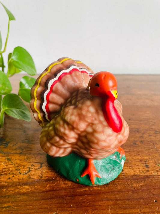 Vintage Turkey Candle - Thanksgiving Decor