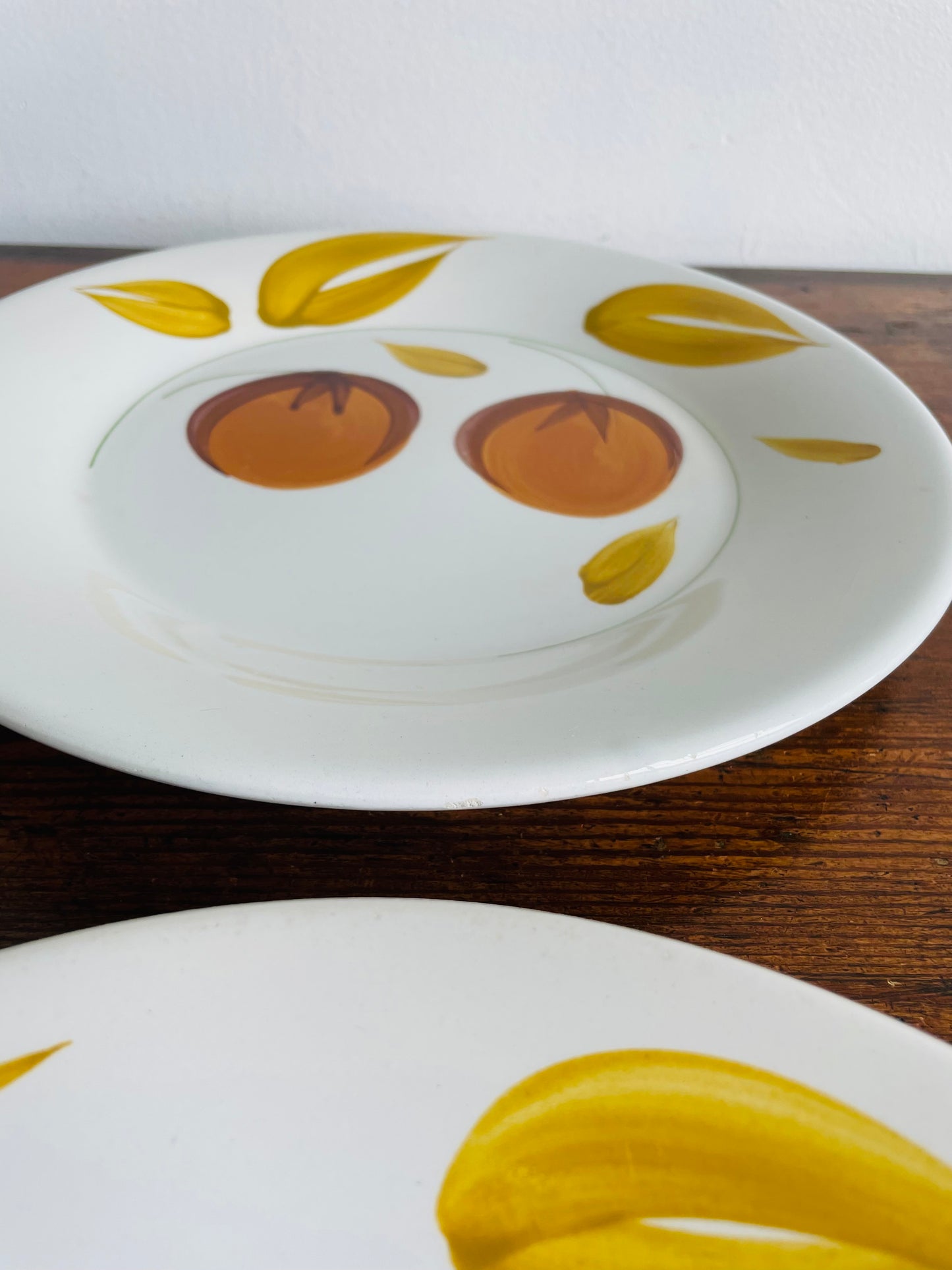 Ceramica San Marciano Hand Painted in Italy Orange Fruit Dinner Plates - Set of 4