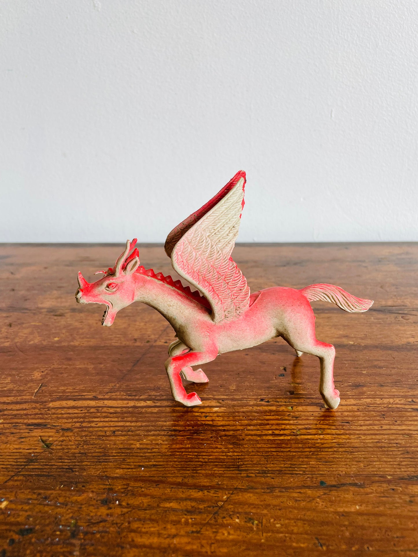 Imperial Dragons & Daggers Pink Flying Pegasus Dragon Flying Monster Figurine - Made in Hong Kong