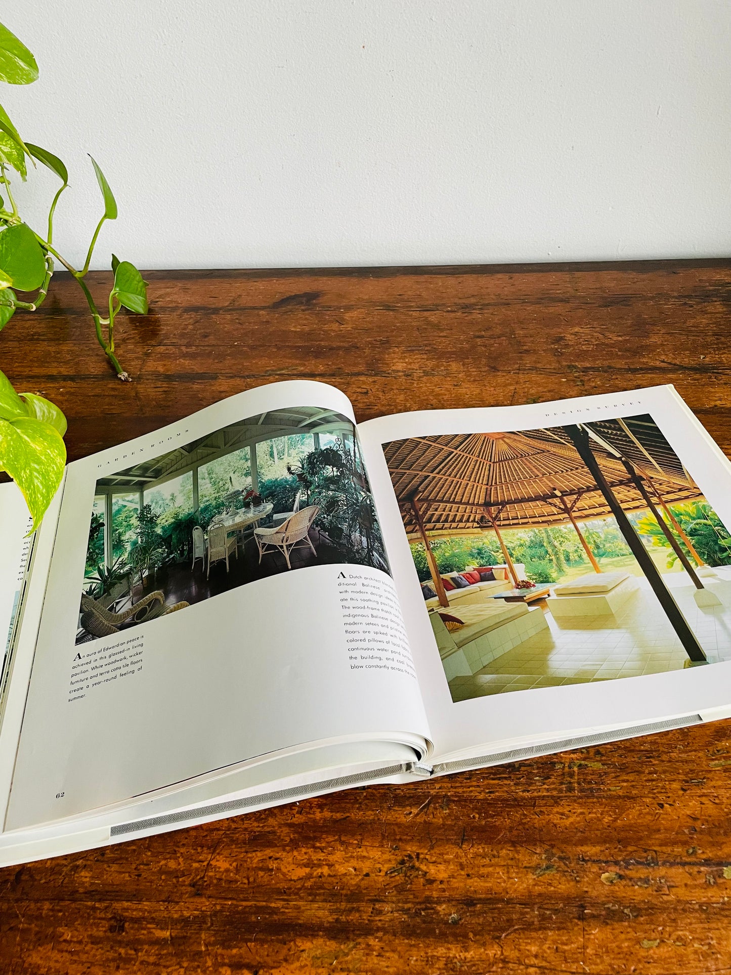 Vintage Garden Rooms Hardcover Coffee Table Book by Ogden Tanner (1986)